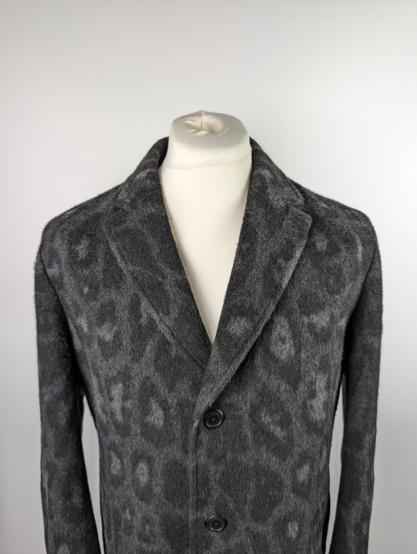 HUGO Mens Malte Overcoat - Black