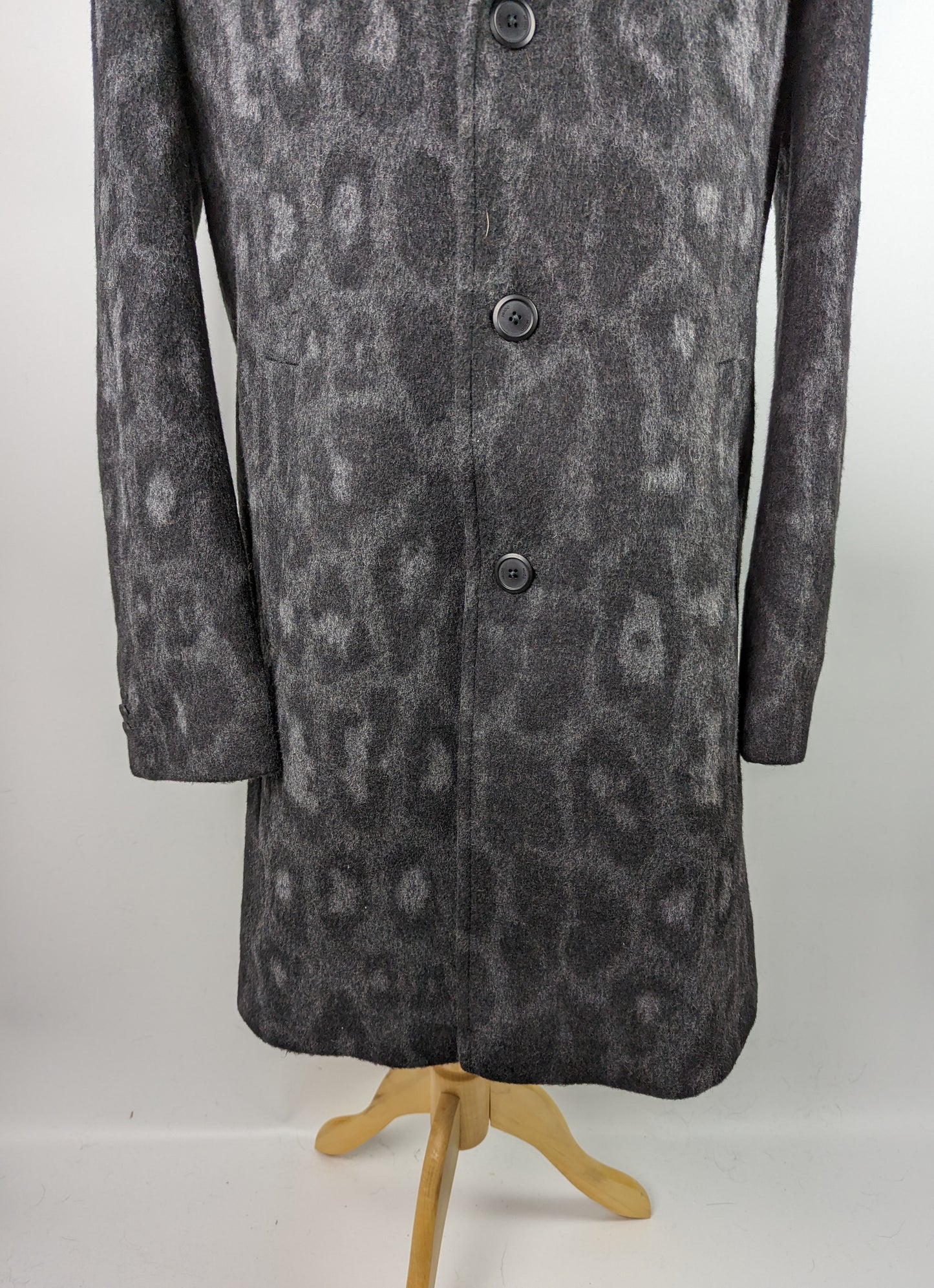 HUGO Mens Malte Overcoat - Black