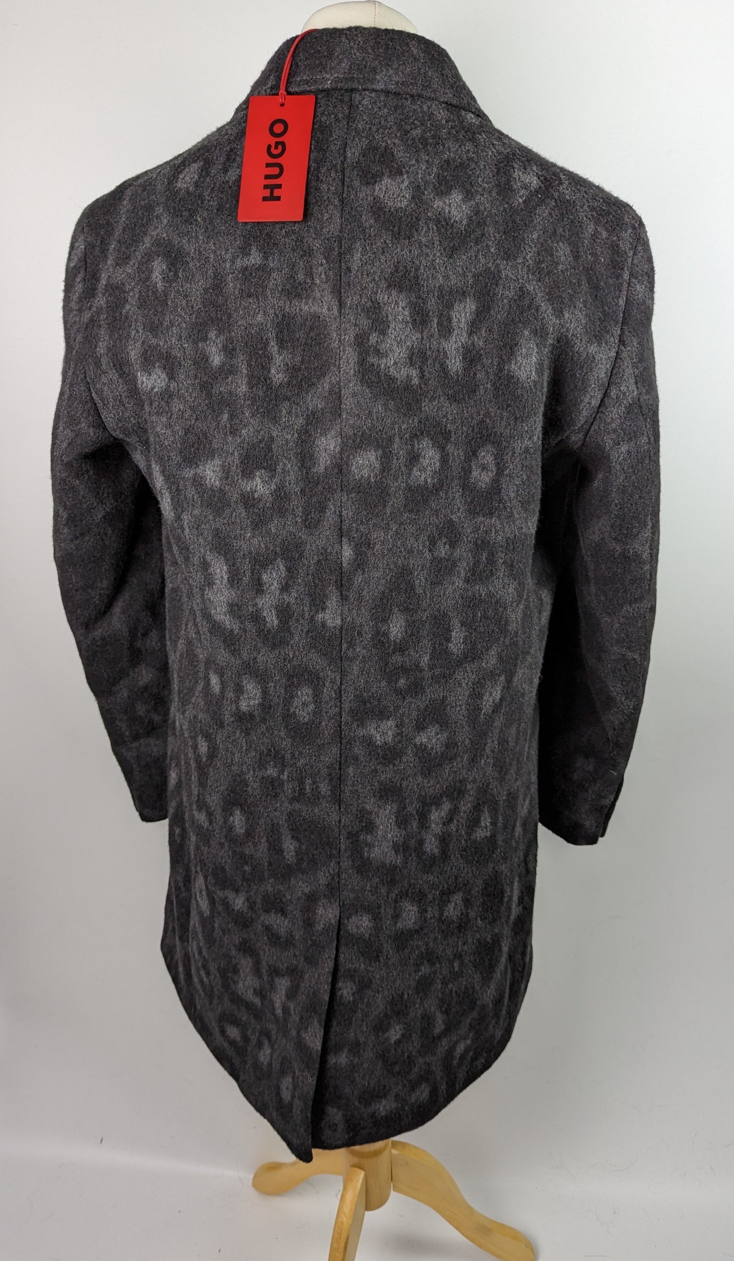 HUGO Mens Malte Overcoat - Black