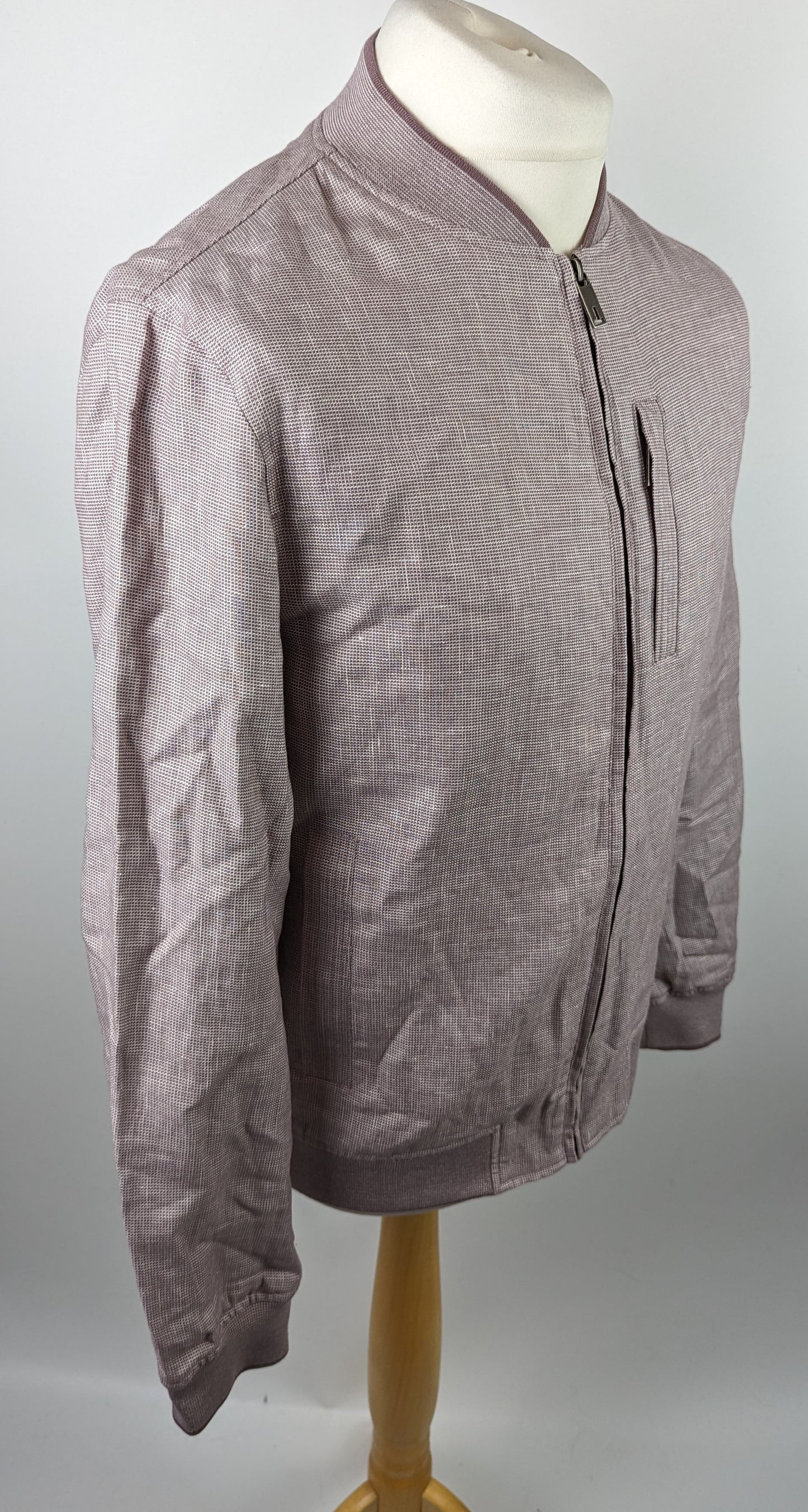 TED BAKER Tech Bomber Jacket - Dusky Pink