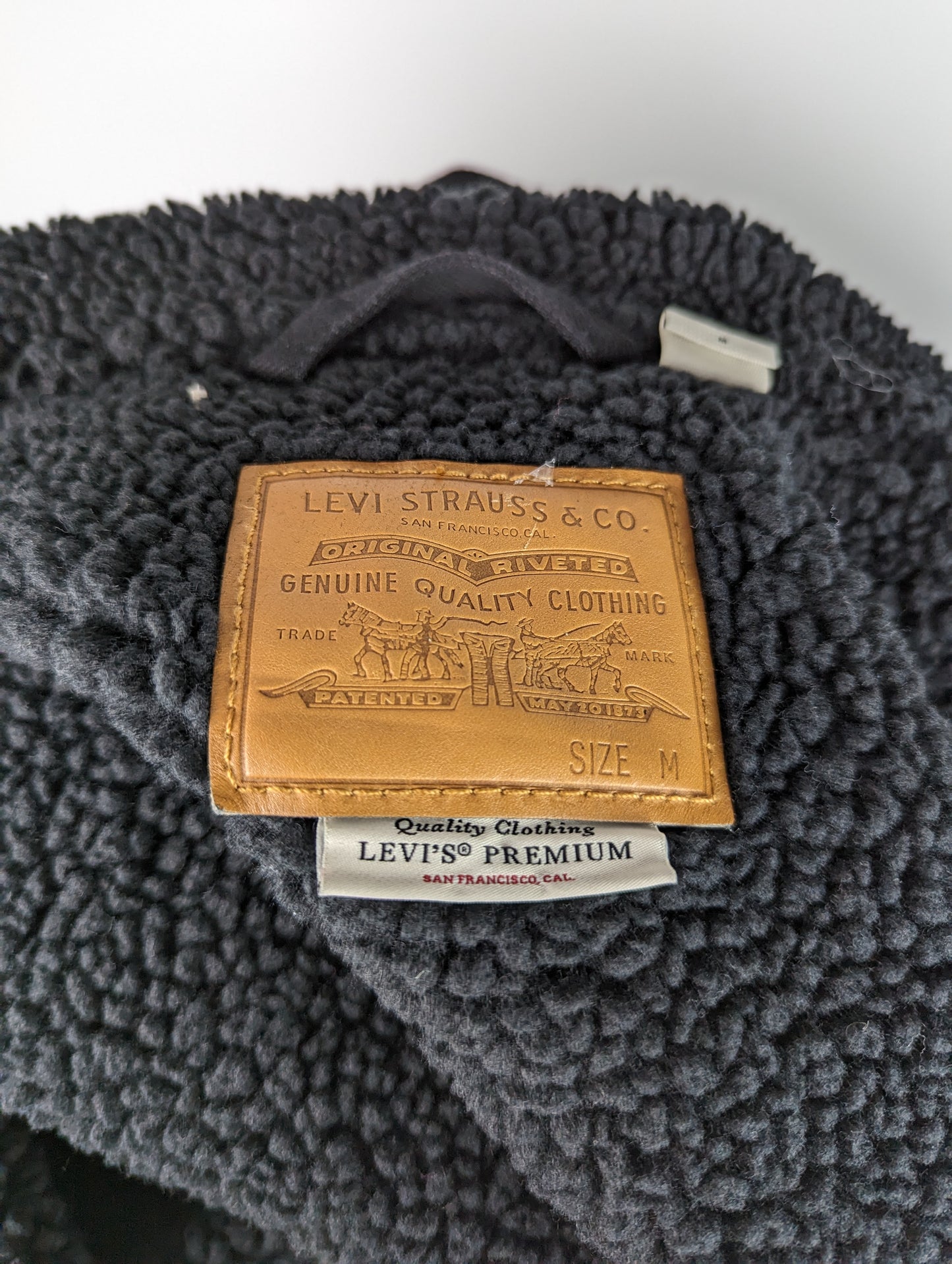 LEVIS Mens Type 3 Sherpa Jacket - Black