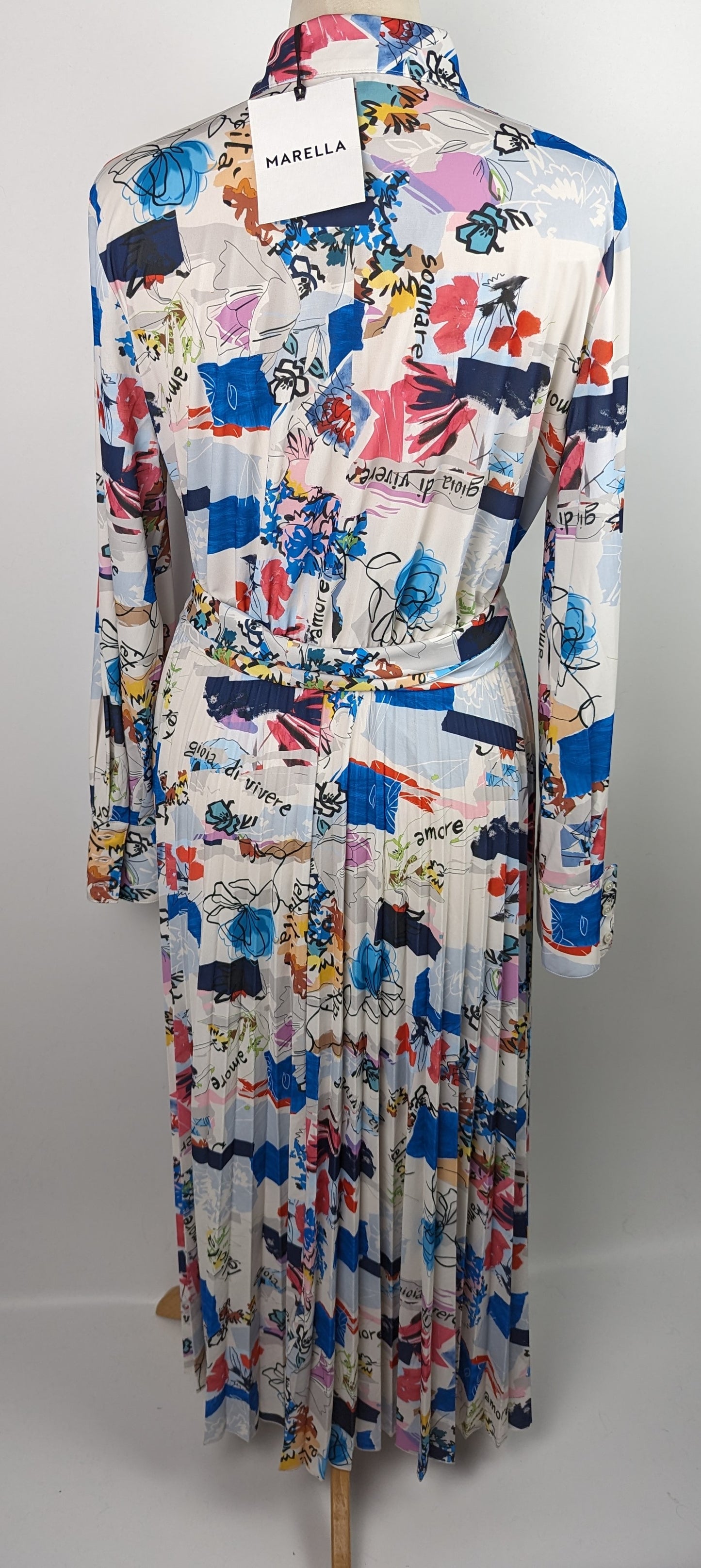 MARELLA Egadi Midi Jersey Dress - Pale Rose Multi