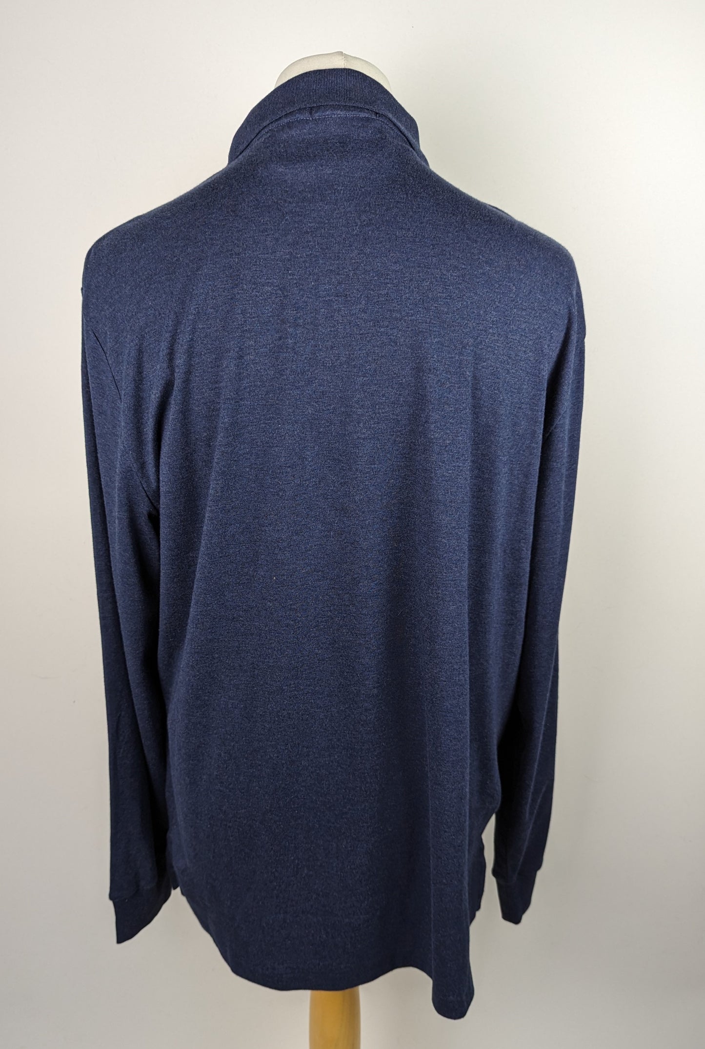 POLO RALPH LAUREN Pima Long Sleeve Polo Shirt - French Navy