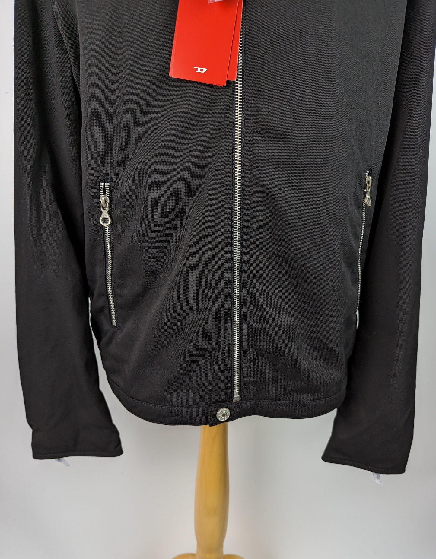 DIESEL Mens Glory Biker Jacket - Black