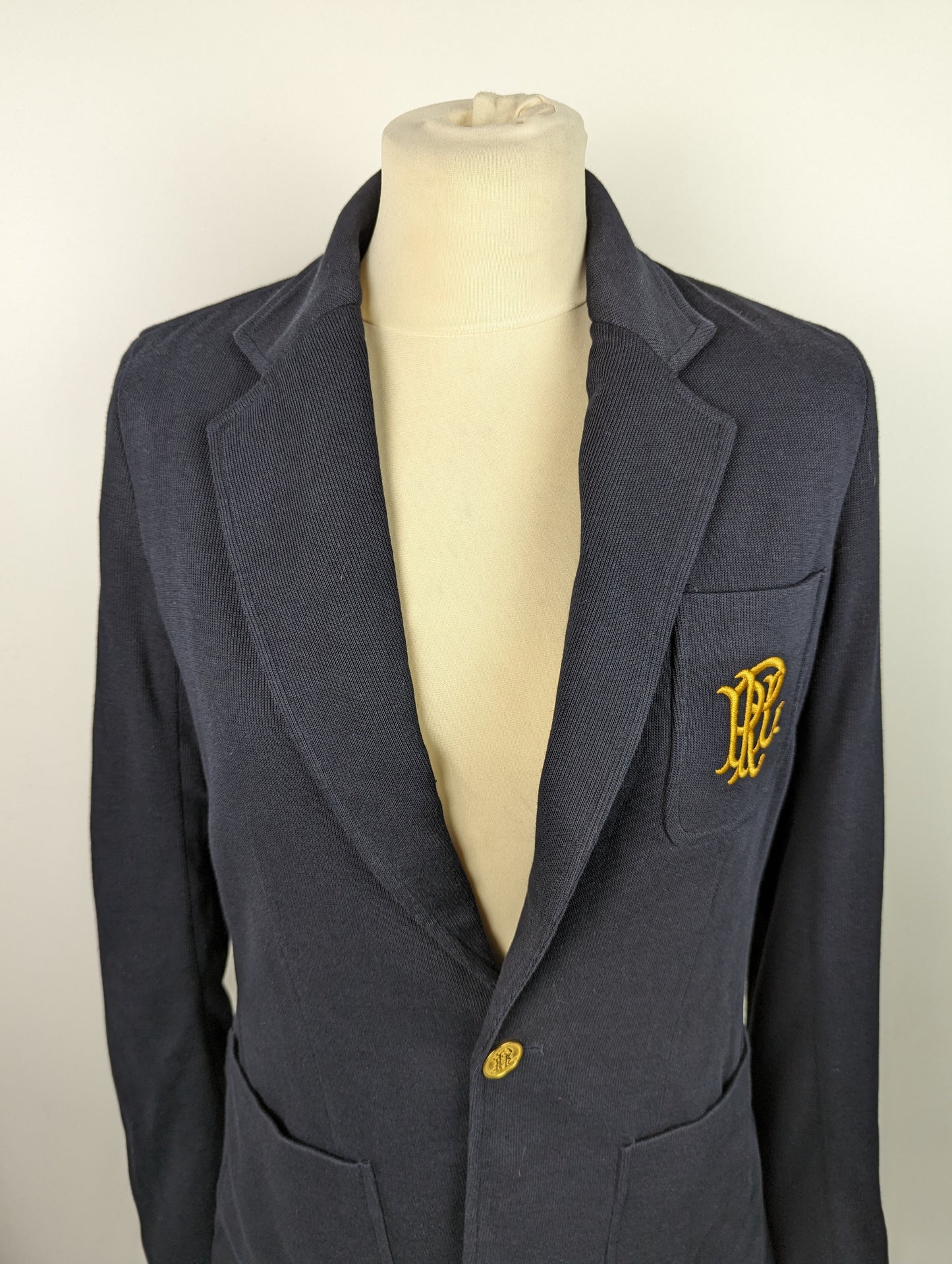 POLO RALPH LAUREN Womens Jacquard Blazer - Navy Blue