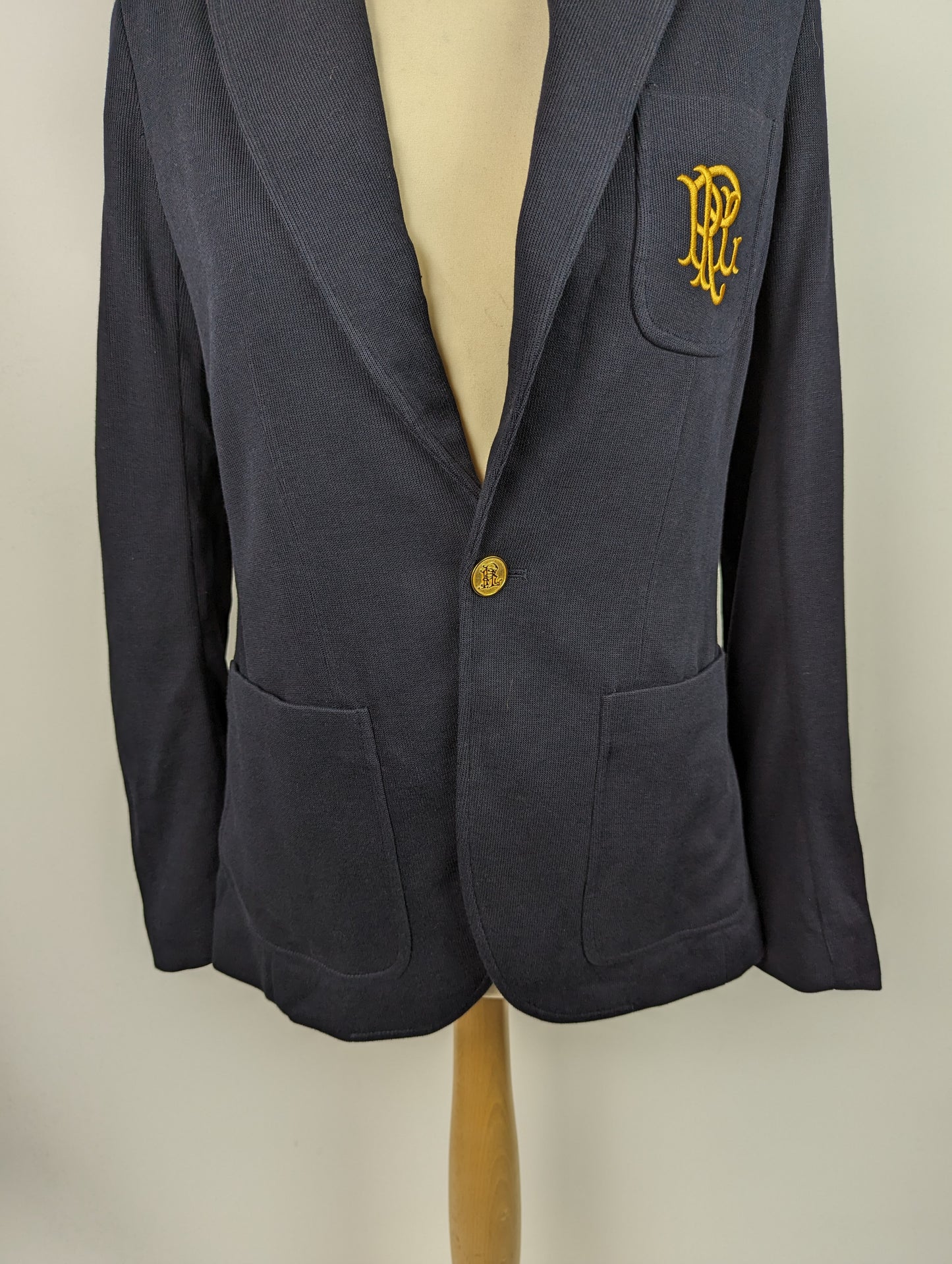POLO RALPH LAUREN Womens Jacquard Blazer - Navy Blue