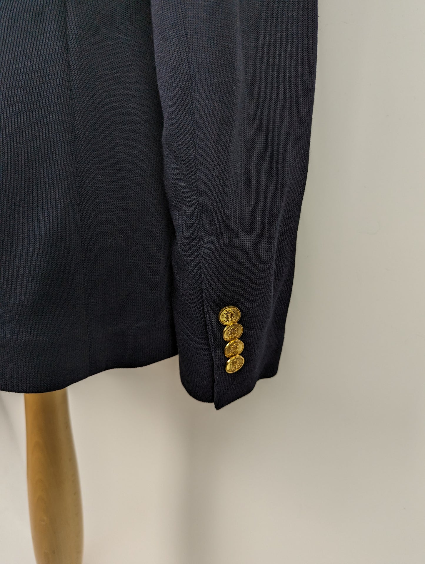 POLO RALPH LAUREN Womens Jacquard Blazer - Navy Blue