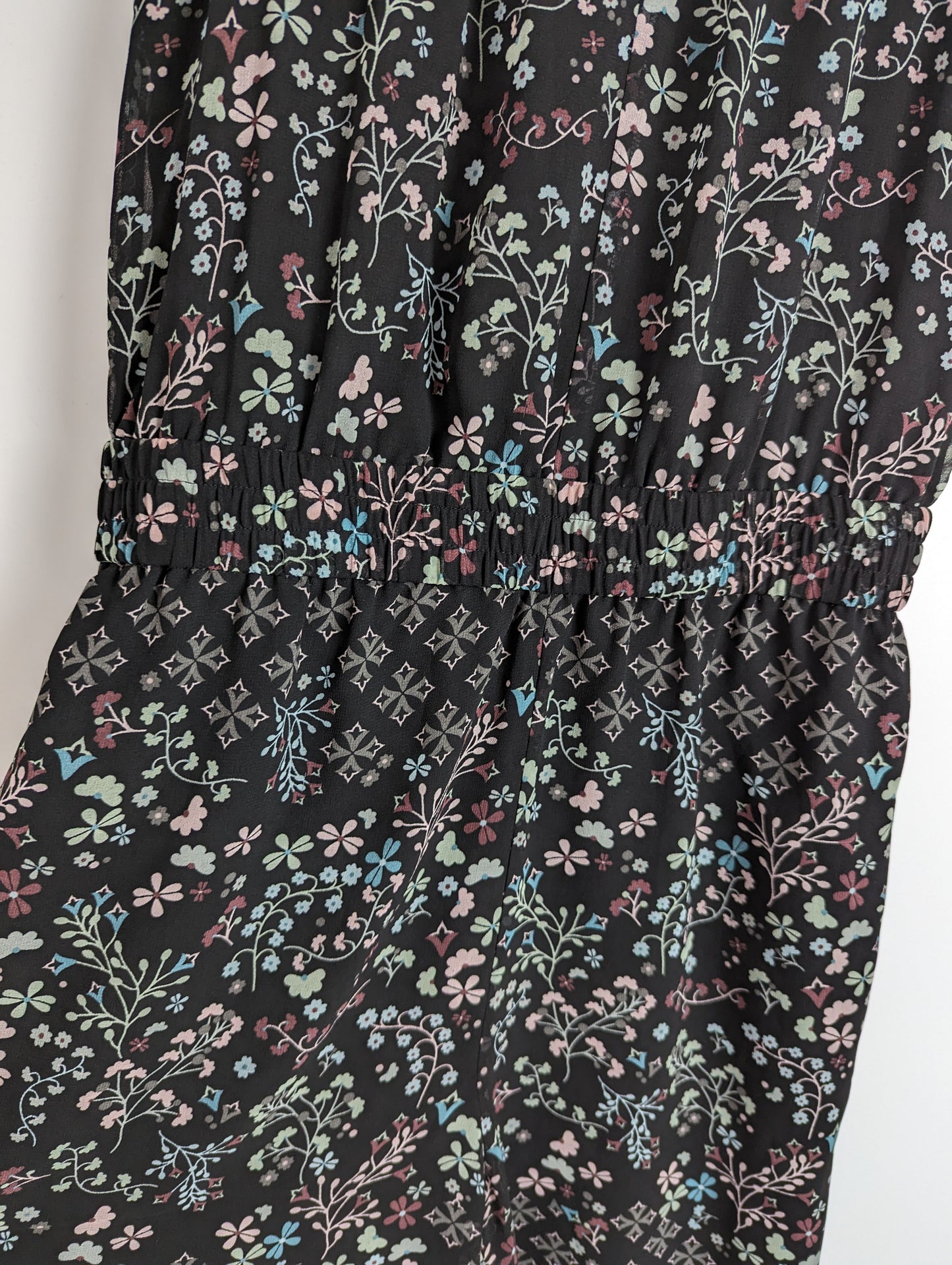 TED BAKER Womens Marcila Jumpsuit - Black Floral