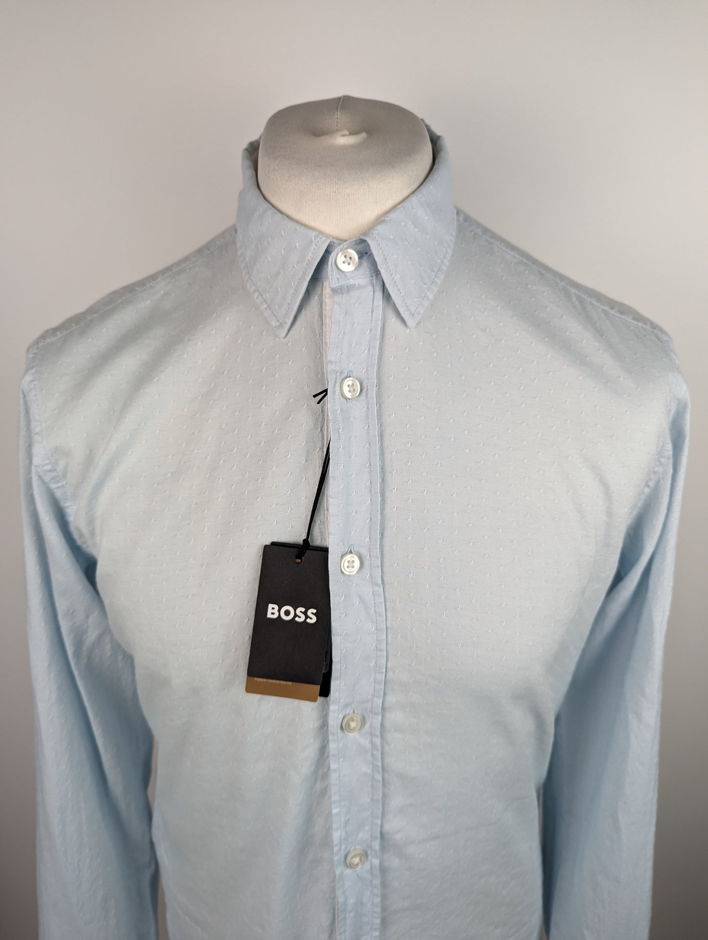BOSS Mens Reid 17 Shirt - Pastel Blue