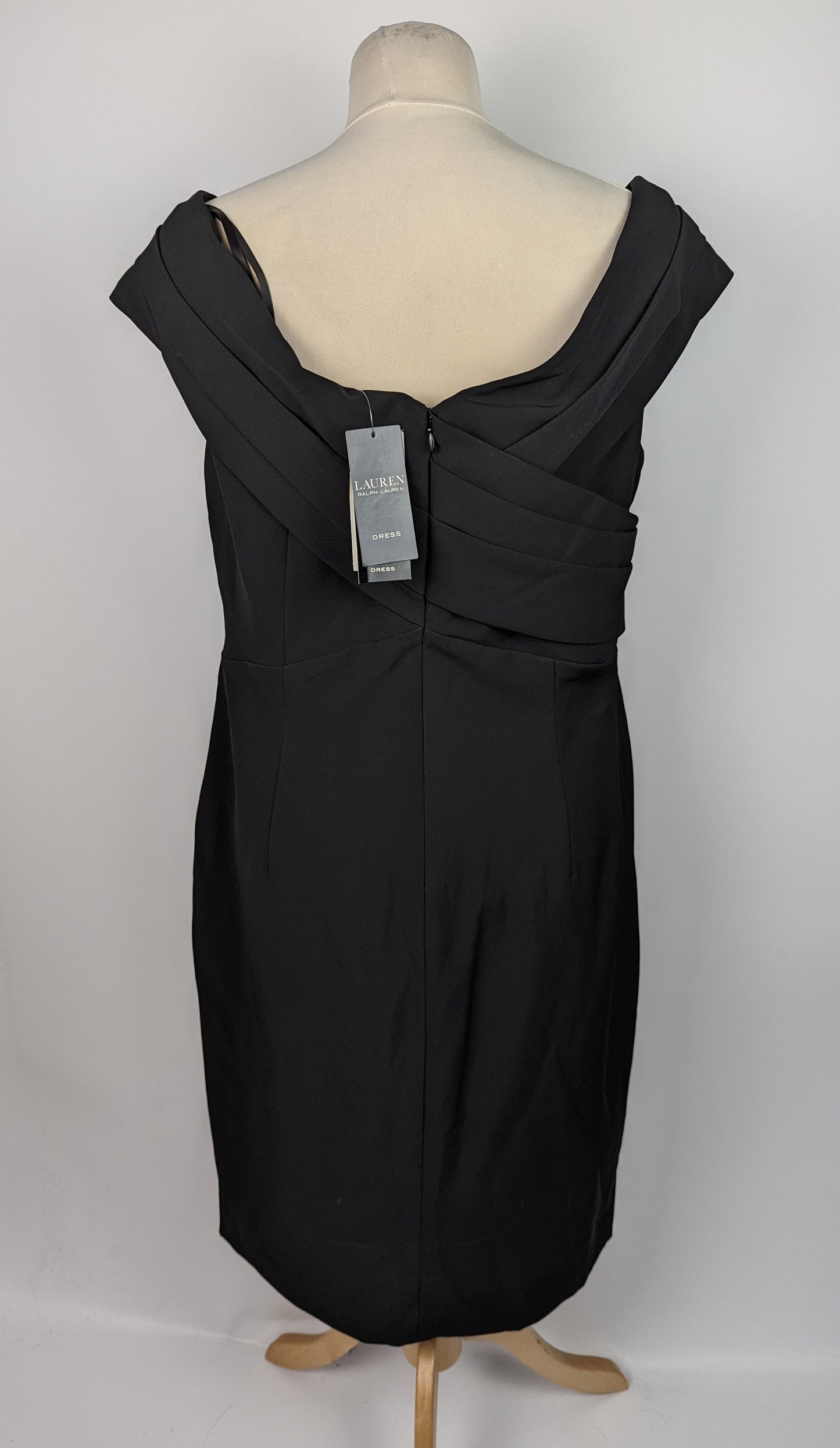 LAUREN BY RALPH LAUREN Irene Off The Shoulder Cocktail Dress - Black