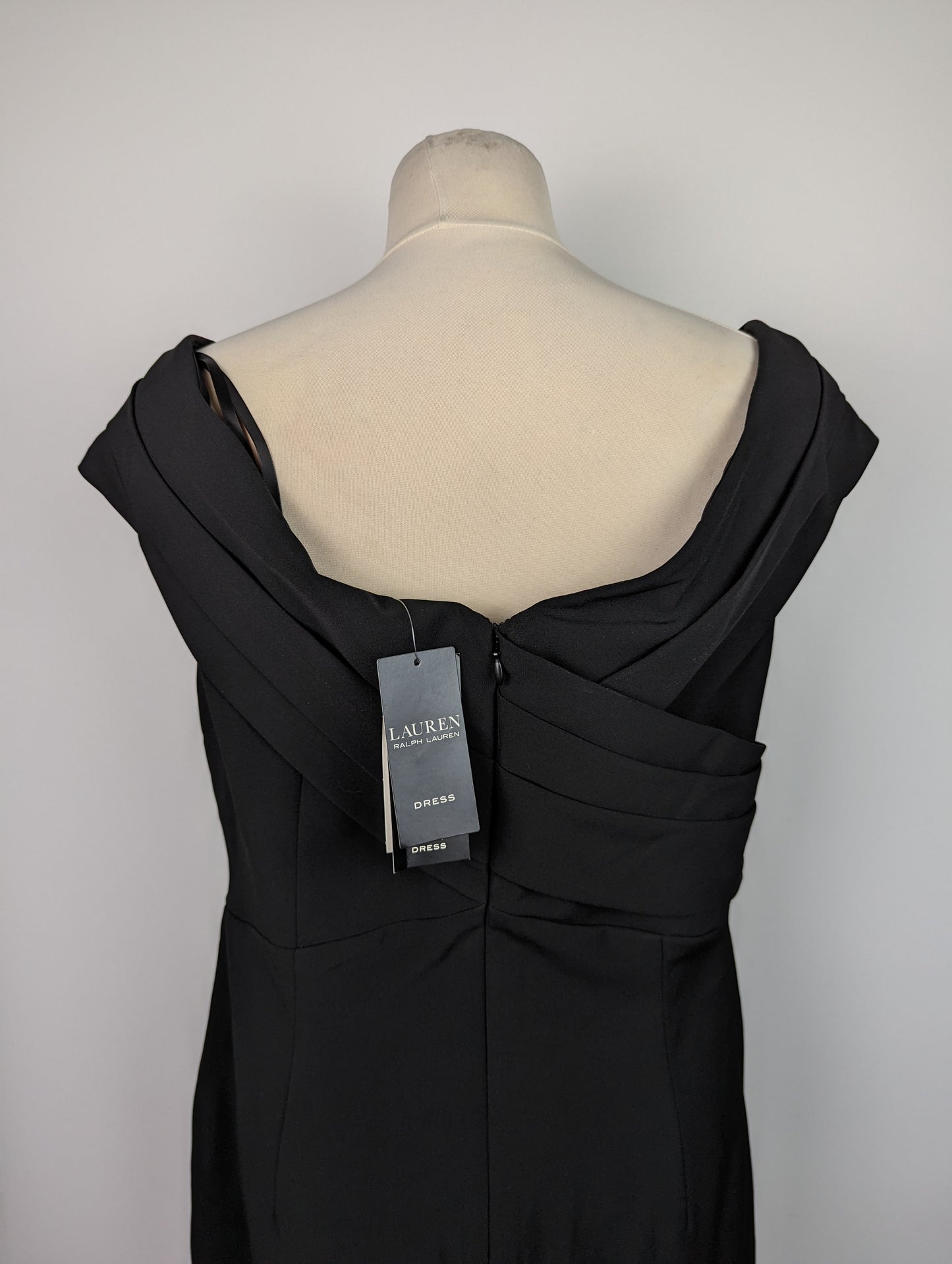 LAUREN BY RALPH LAUREN Irene Off The Shoulder Cocktail Dress - Black