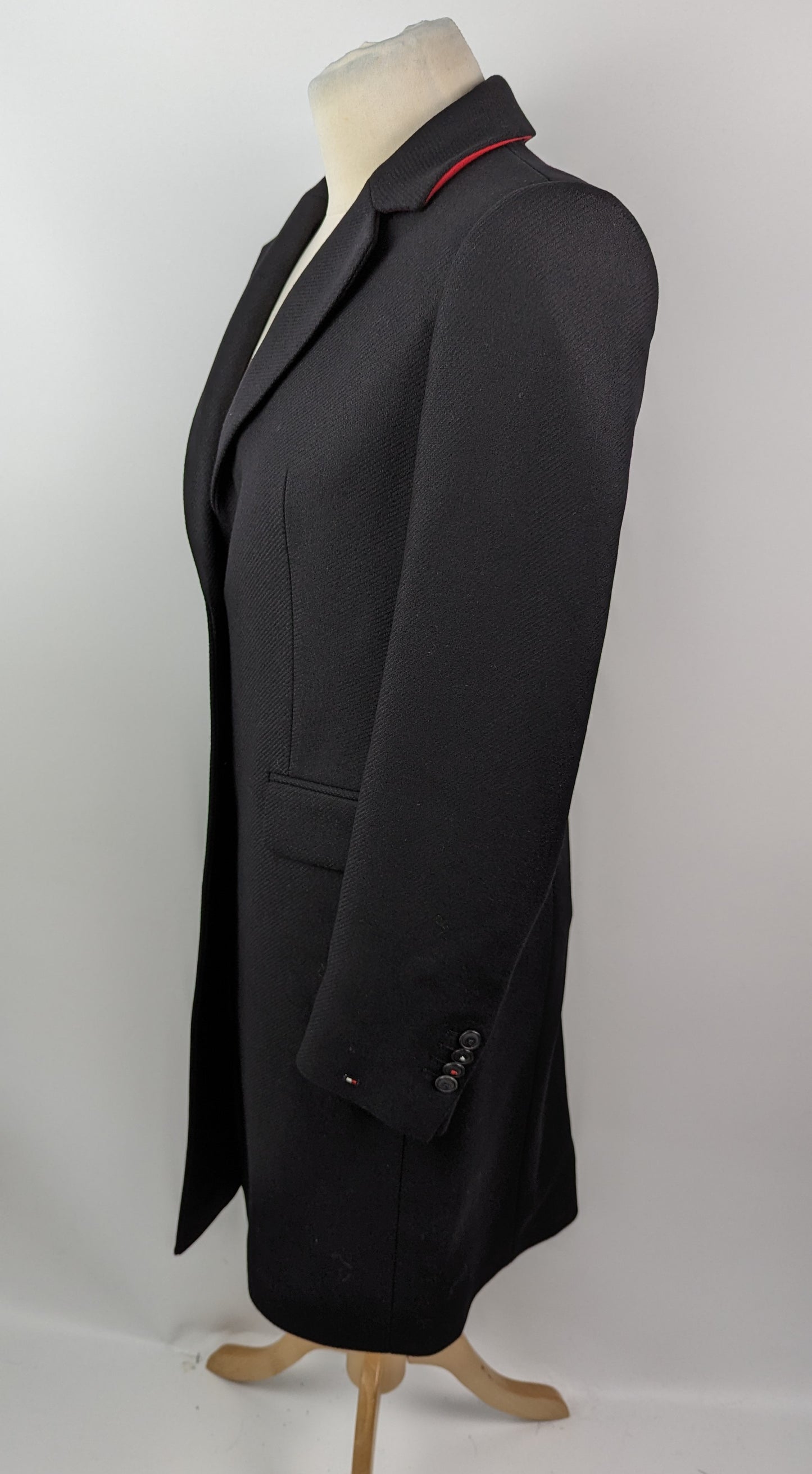 Tommy Hilfiger Women's Essential Wool Blend Overcoat - Black