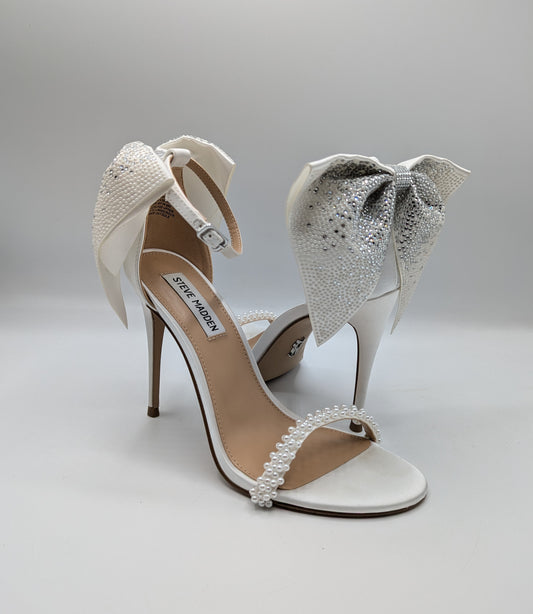 Steve Madden Bellarosa Stiletto Heels - White