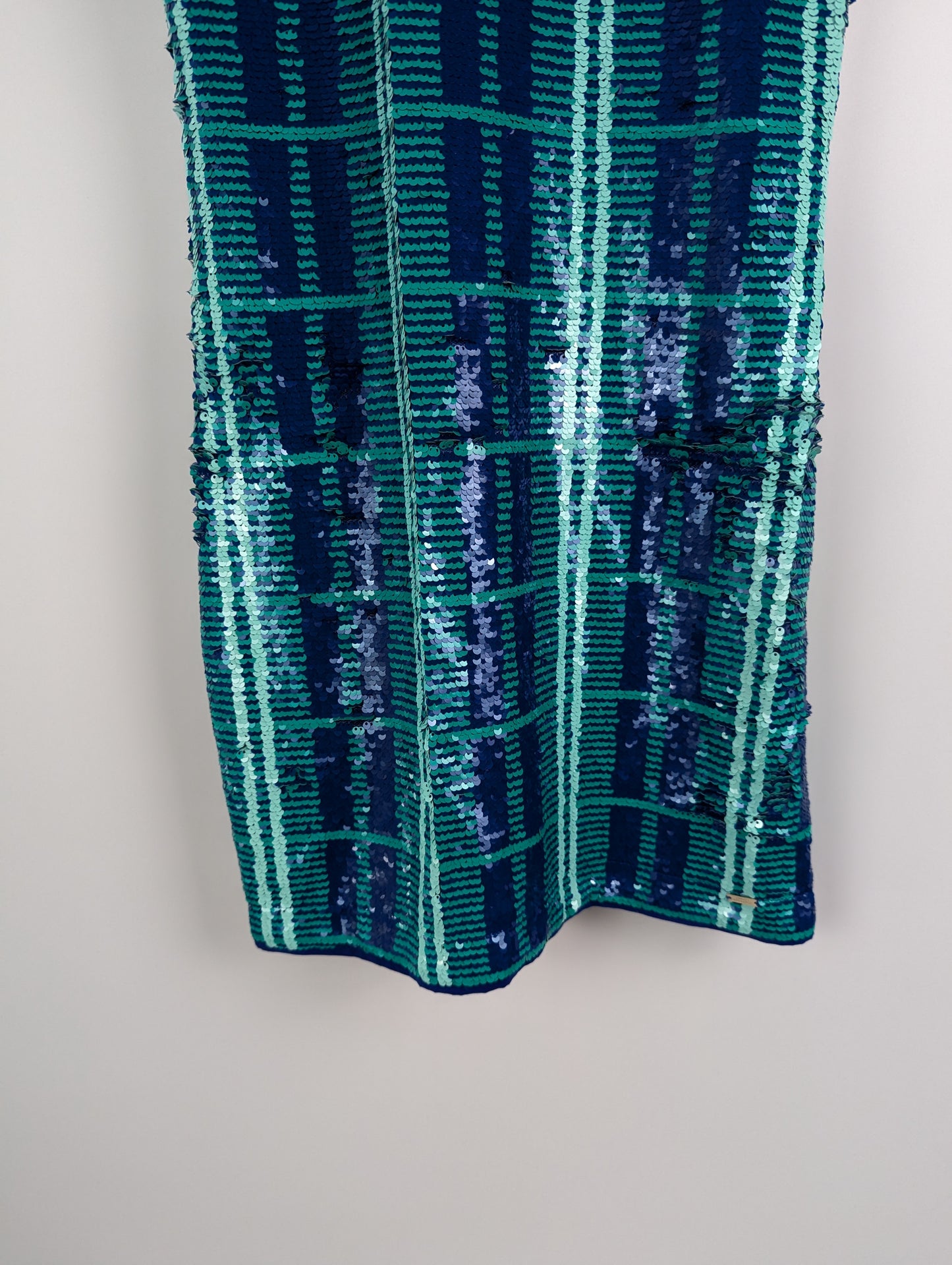 ARMANI EXCHANGE Short Sequin dress - Blue / Green