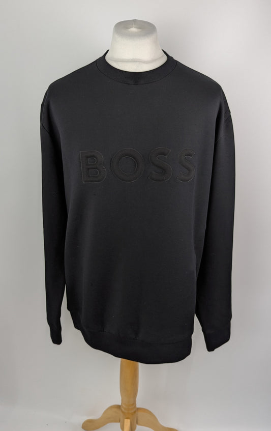 Boss Mens Salbo 1 Jumper - Black