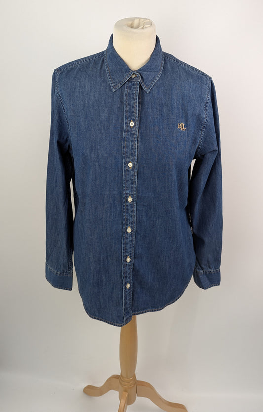 Lauren Ralph Lauren Charlotte Denim Shirt - Blue