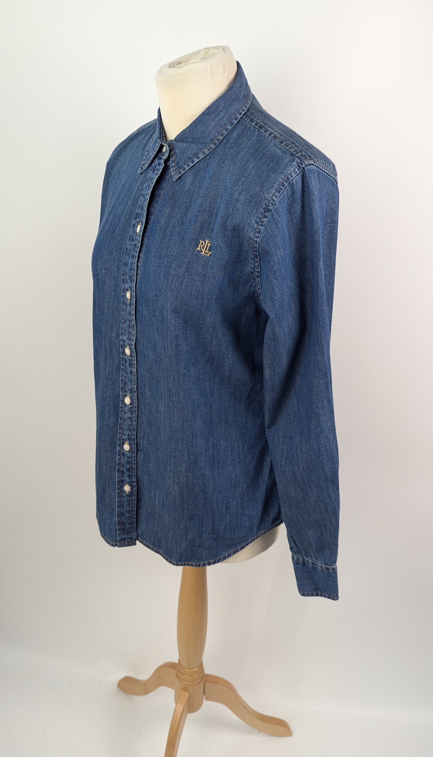 Lauren Ralph Lauren Charlotte Denim Shirt - Blue
