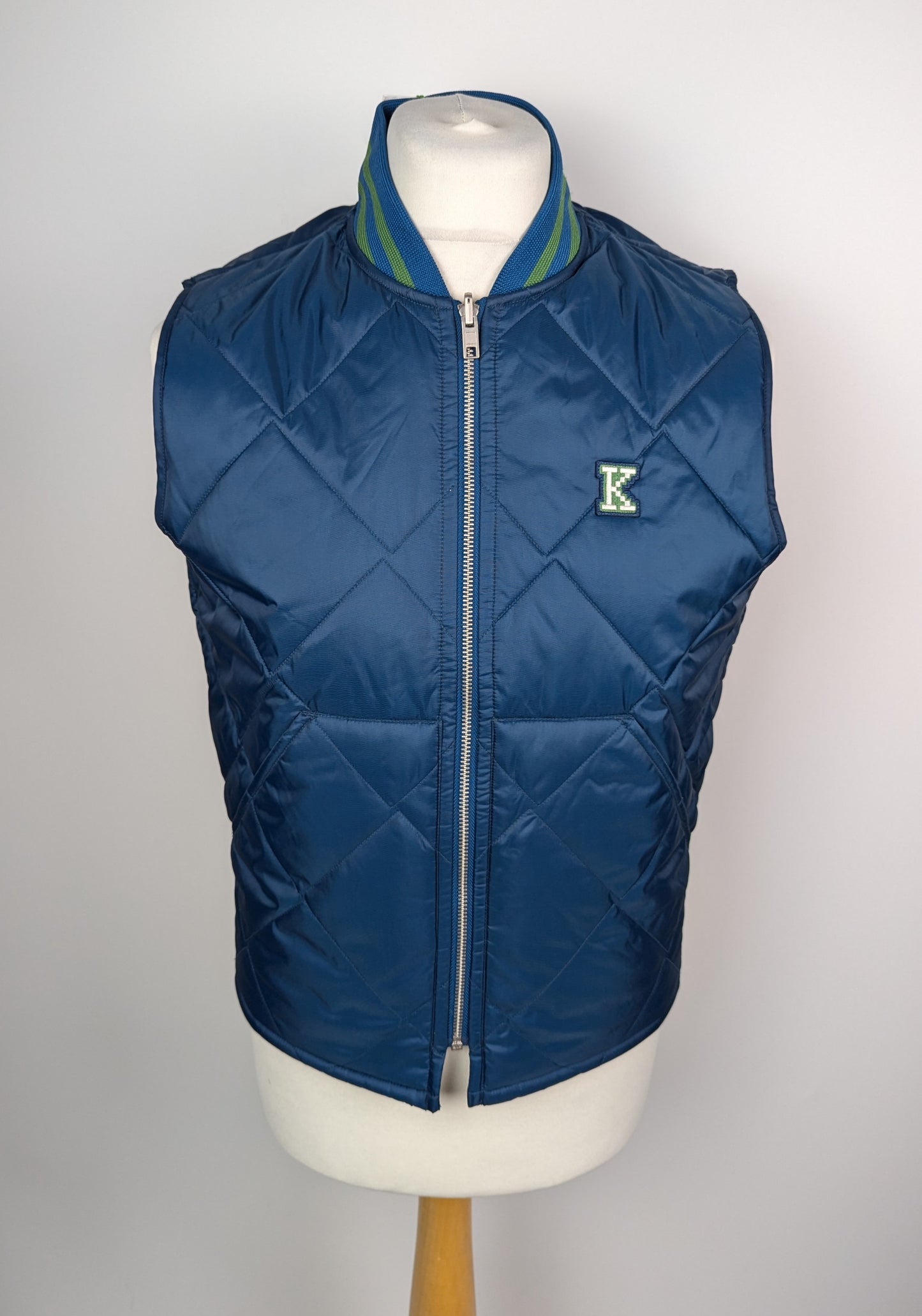 Kenzo Mens Mini K Harrington Jacket - Blue / green