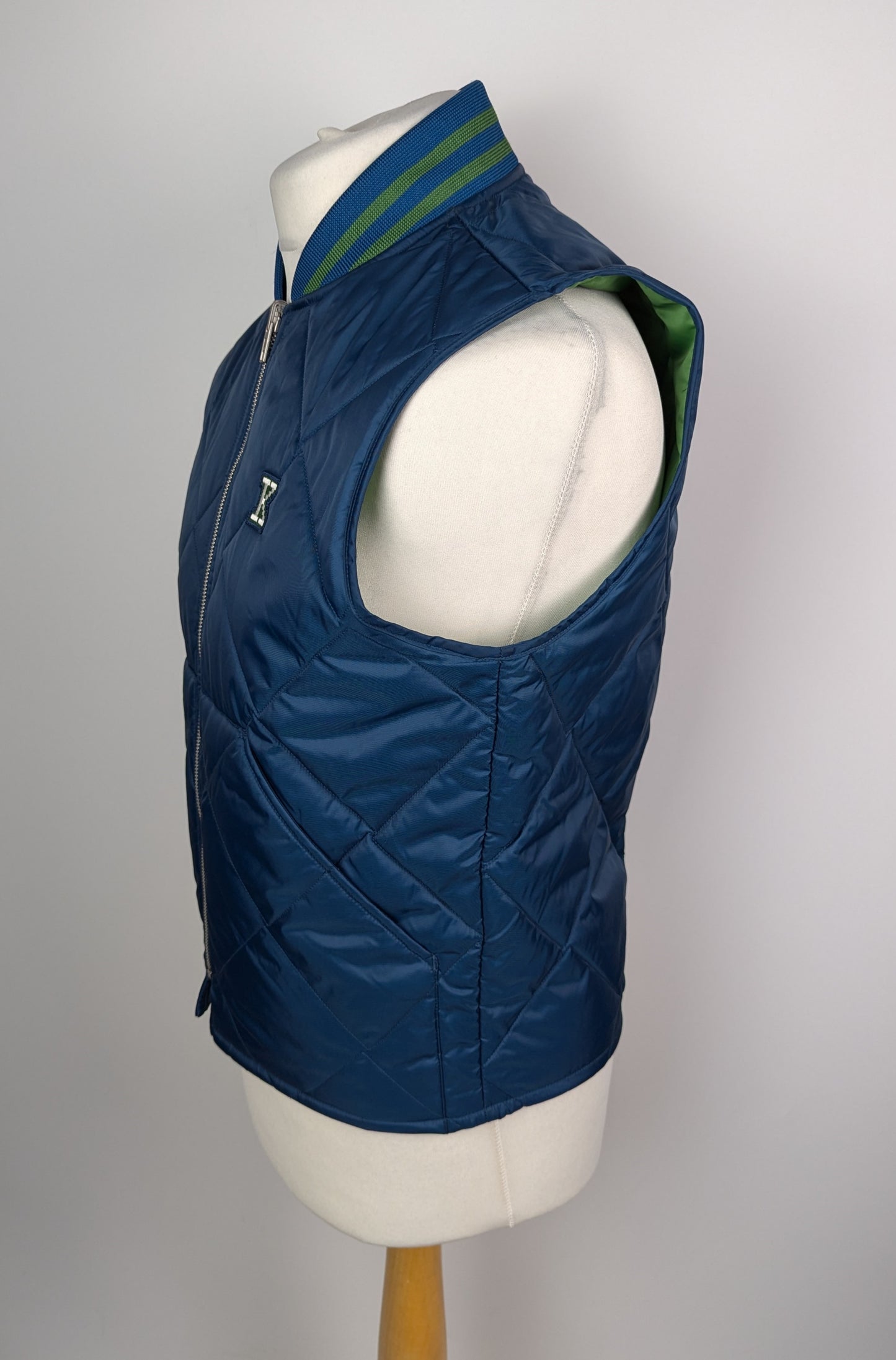 Kenzo Mens Mini K Harrington Jacket - Blue / green