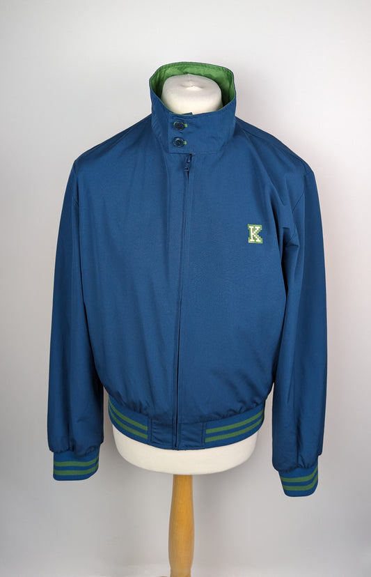 Kenzo Mens Mini K Harrington Jacket - Blue / green