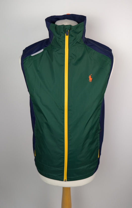 POLO RALPH LAUREN Mens Vital Zip-up Vest - Green / Blue