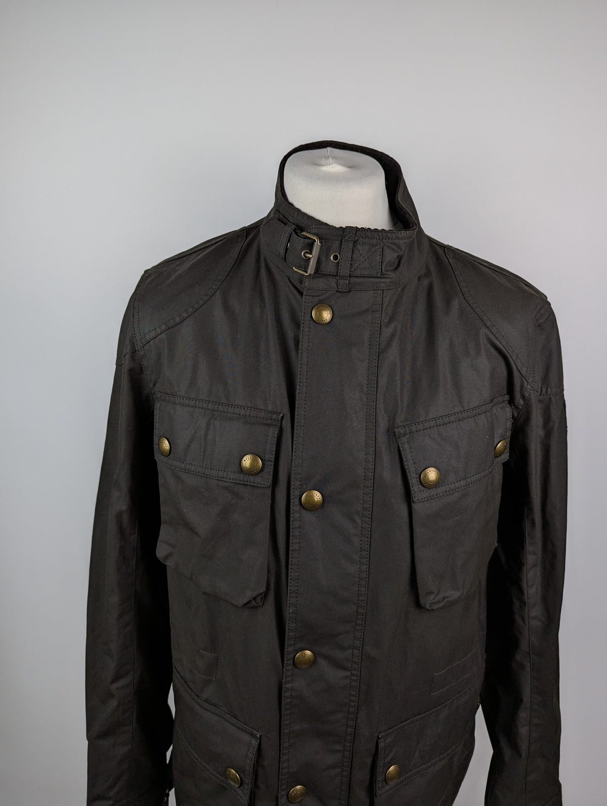 BELSTAFF Fieldmaster Waxed Jacket Mens - In Faded Olvie