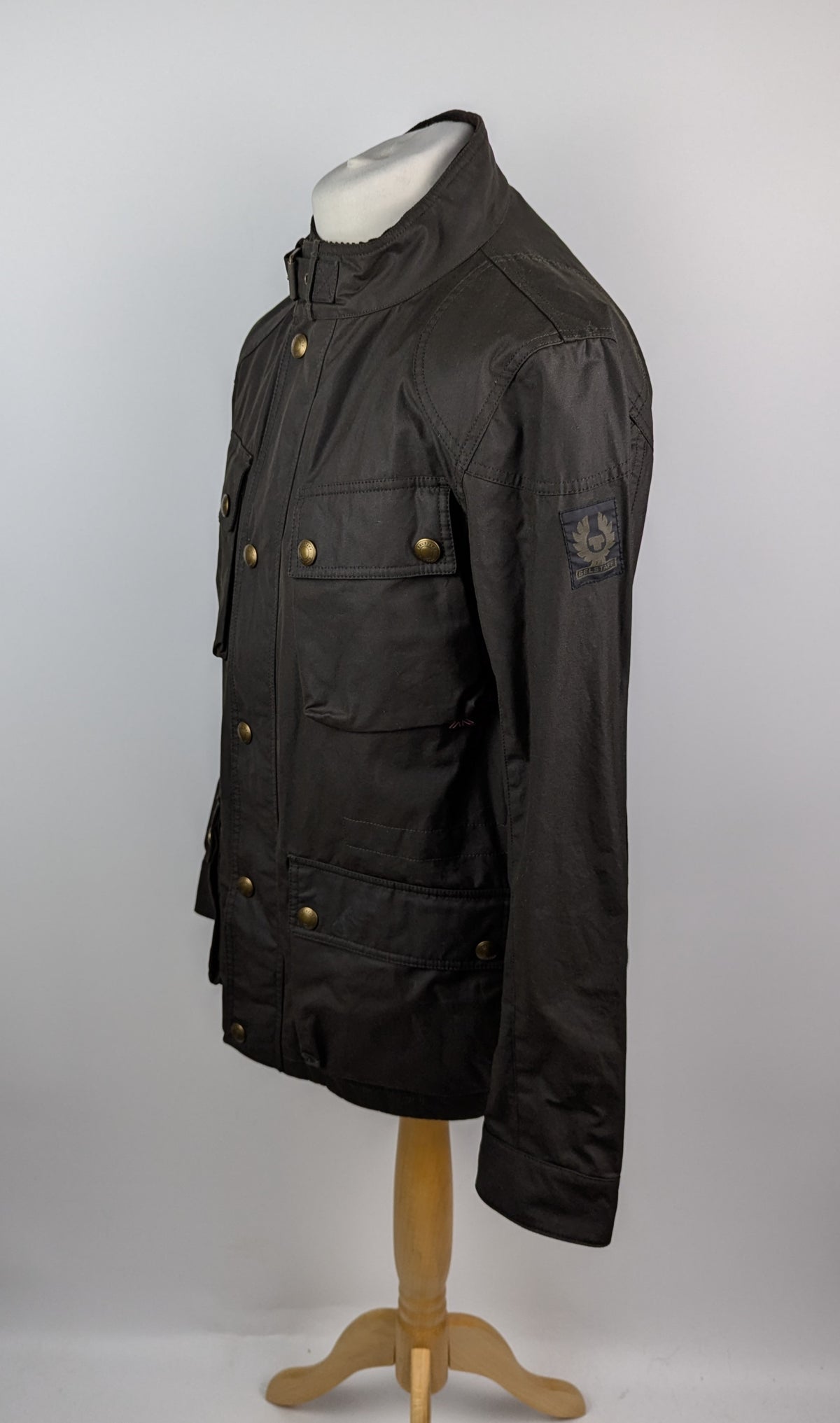 BELSTAFF Fieldmaster Waxed Jacket Mens - In Faded Olvie