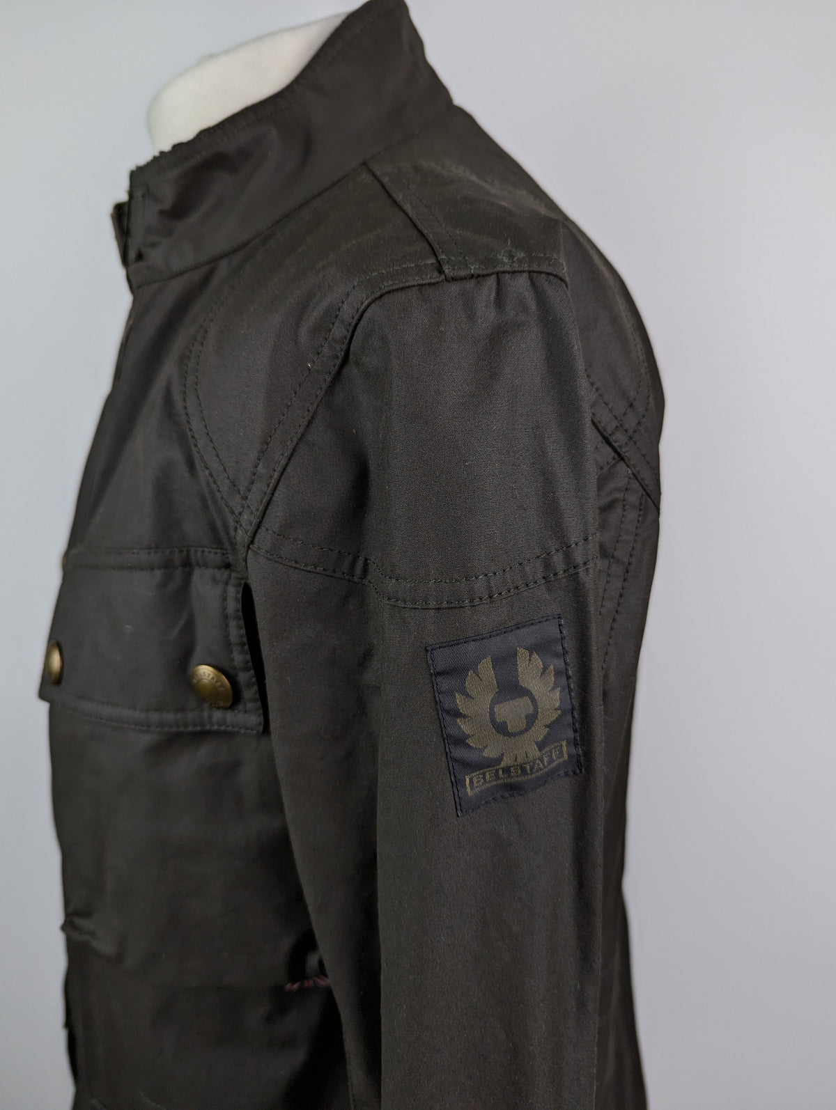 BELSTAFF Fieldmaster Waxed Jacket Mens - In Faded Olvie