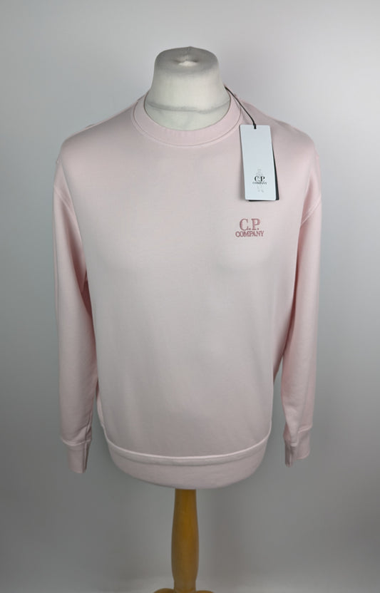 CP Company Mens Resist Dyed Sweatshirts Crew Neck -  Heavenly Pink