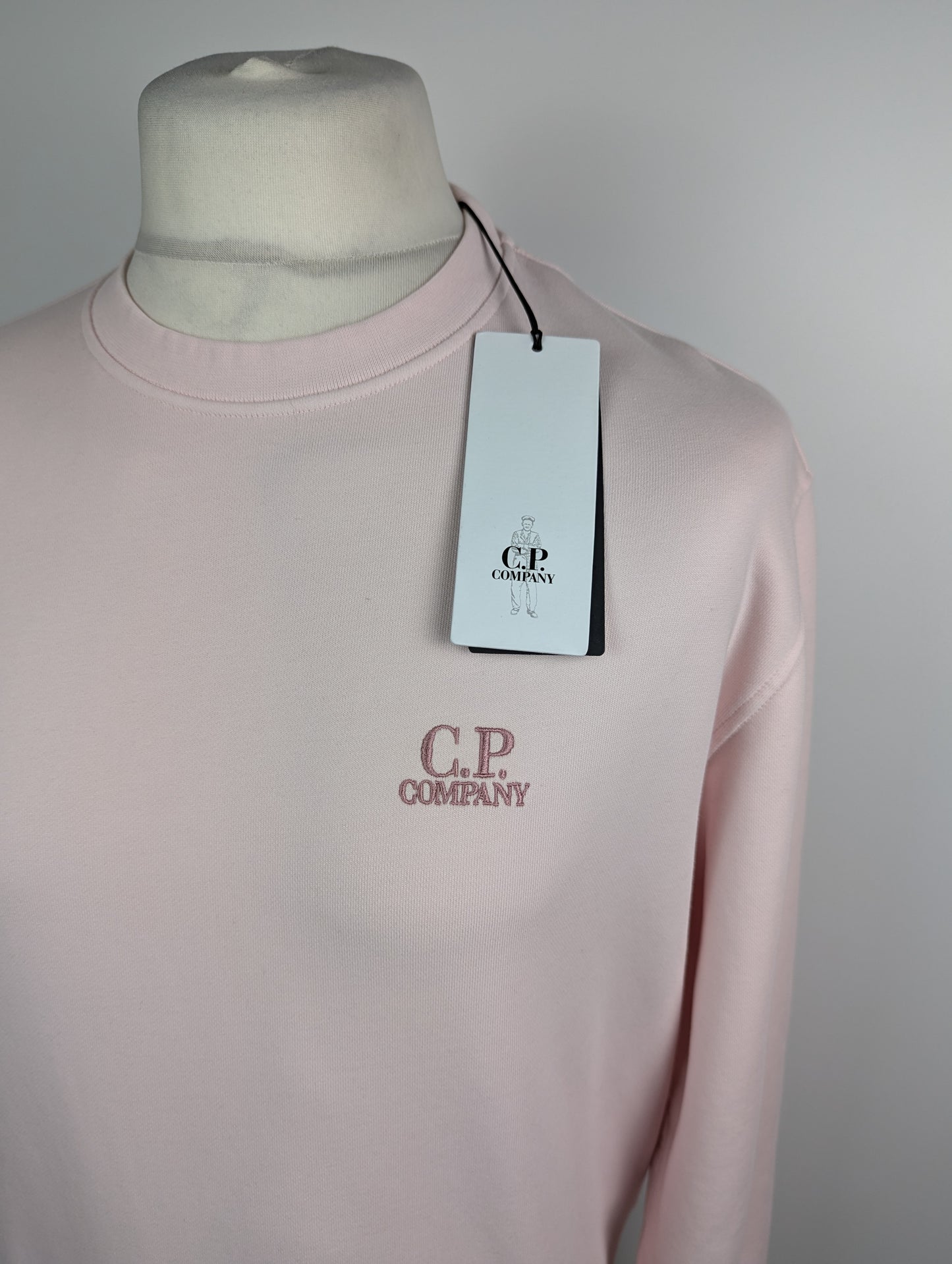 CP Company Mens Resist Dyed Sweatshirts Crew Neck -  Heavenly Pink