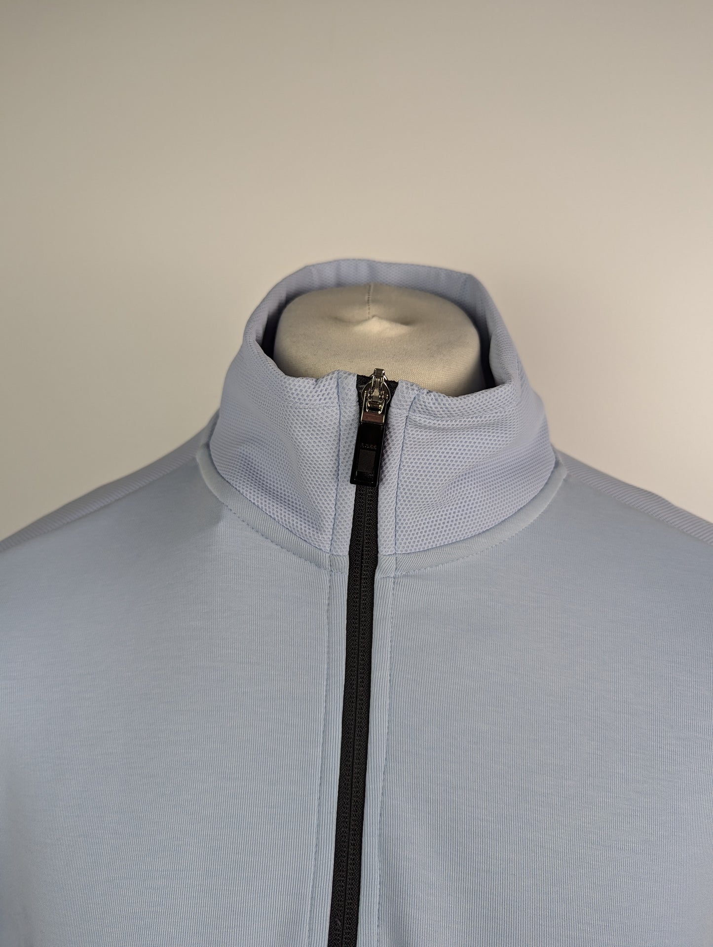 Boss Sweat 1 Mens 1/2 Zip Sweatshirt  - Blue