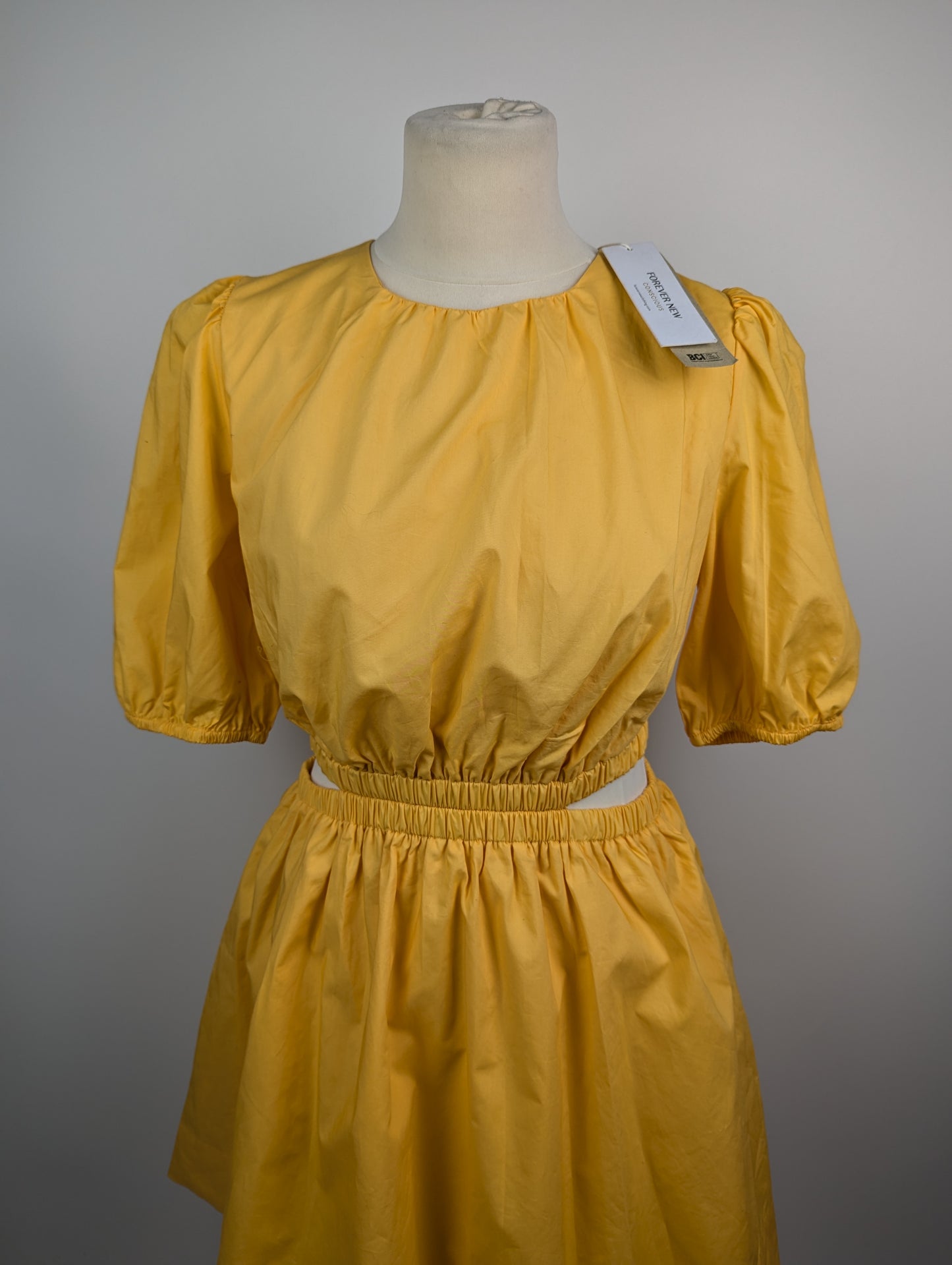 Forever New Ryan Cut Out Mini Dress - Yellow