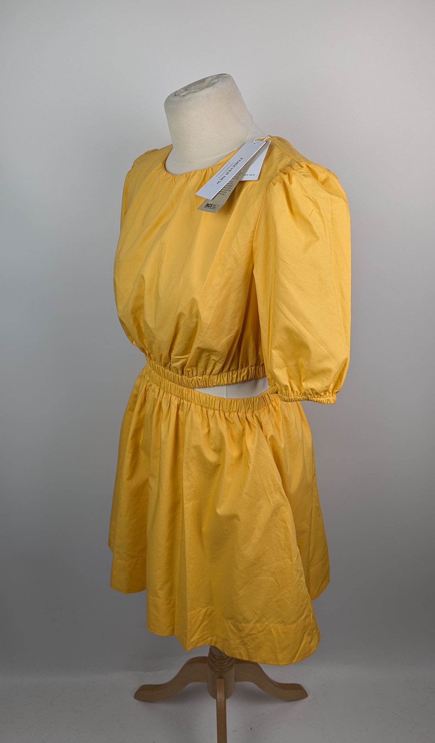 Forever New Ryan Cut Out Mini Dress - Yellow