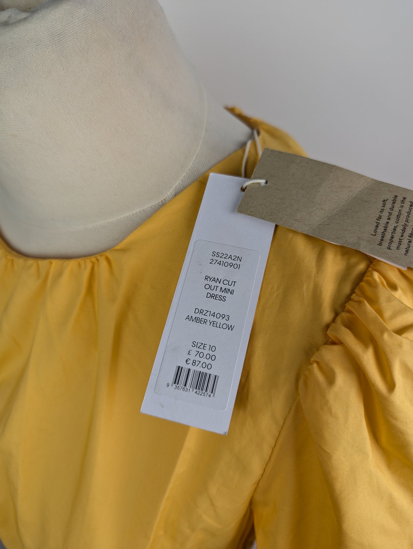 Forever New Ryan Cut Out Mini Dress - Yellow