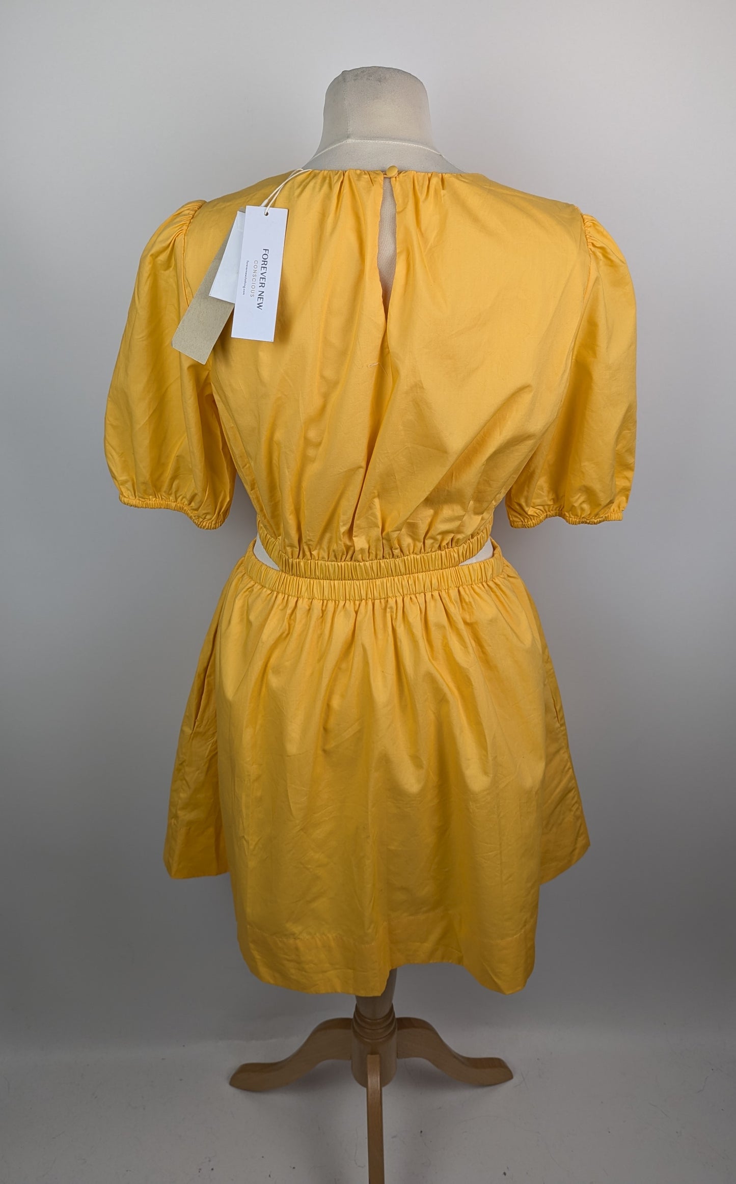 Forever New Ryan Cut Out Mini Dress - Yellow