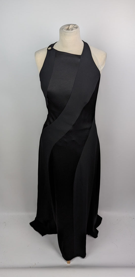 Karen Millen Stripe Panelled Dress - Black