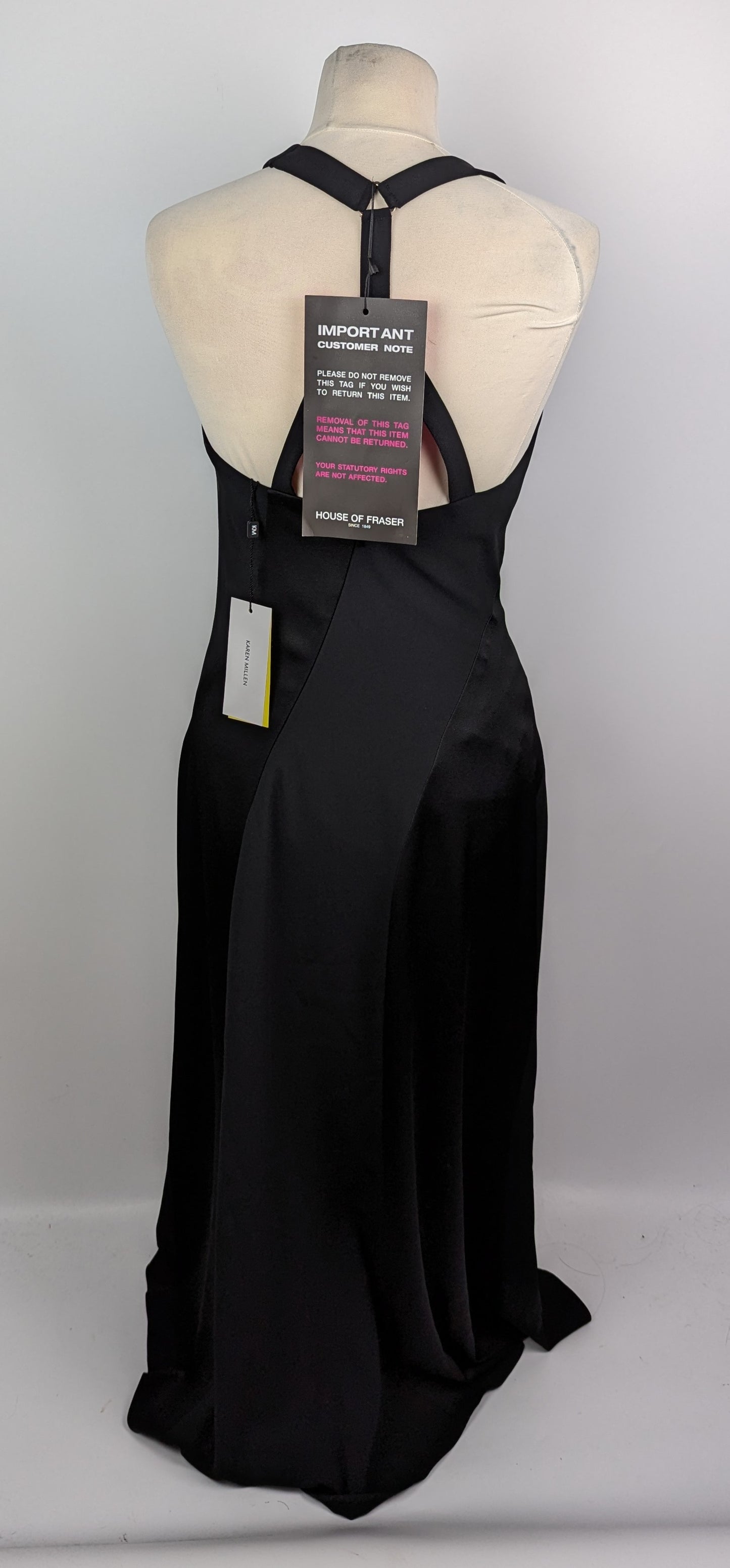 Karen Millen Stripe Panelled Dress - Black