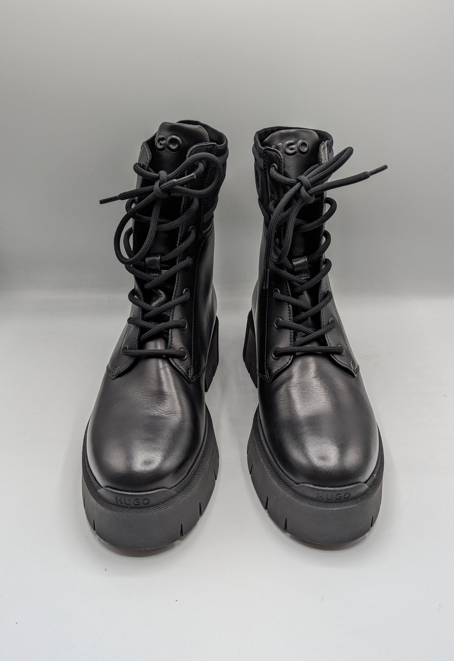 Hugo Kris Lace Up Boots Womens - Black