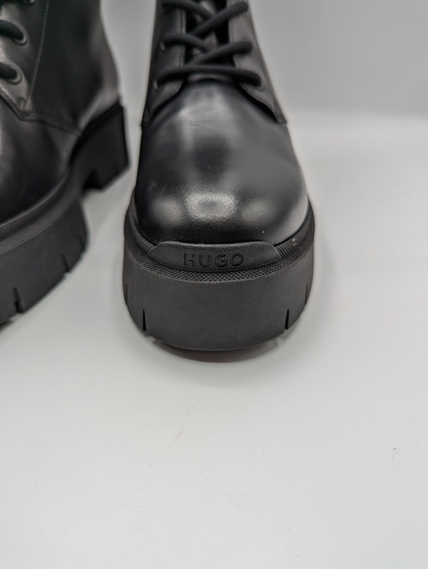 Hugo Kris Lace Up Boots Womens - Black