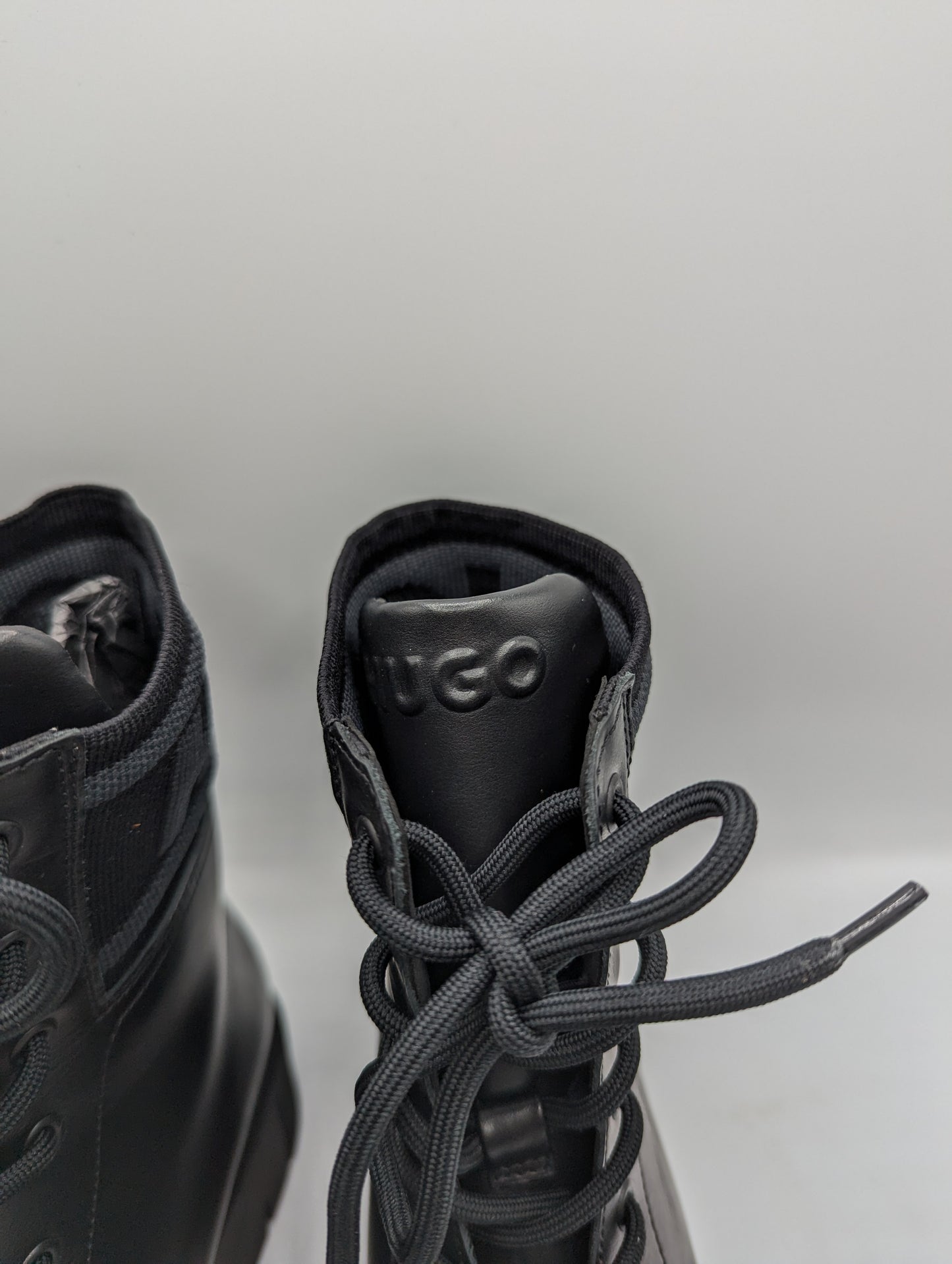 Hugo Kris Lace Up Boots Womens - Black