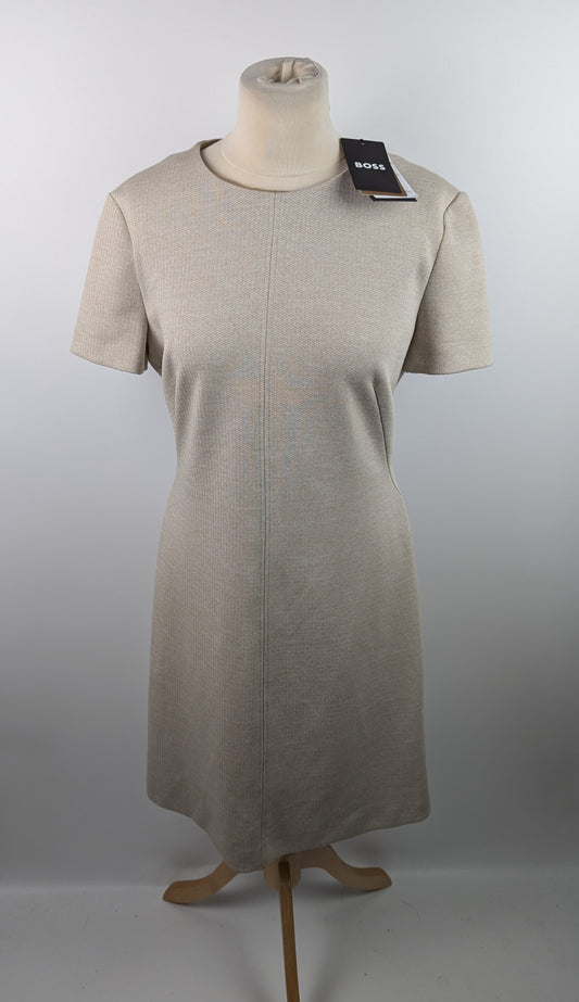 Boss Womens Donalara Dress - Beige / Cream