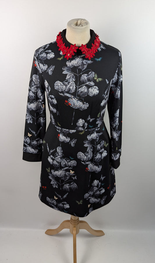 Ted Baker Amaliia Narnia Collar Carnatic Dress - Black