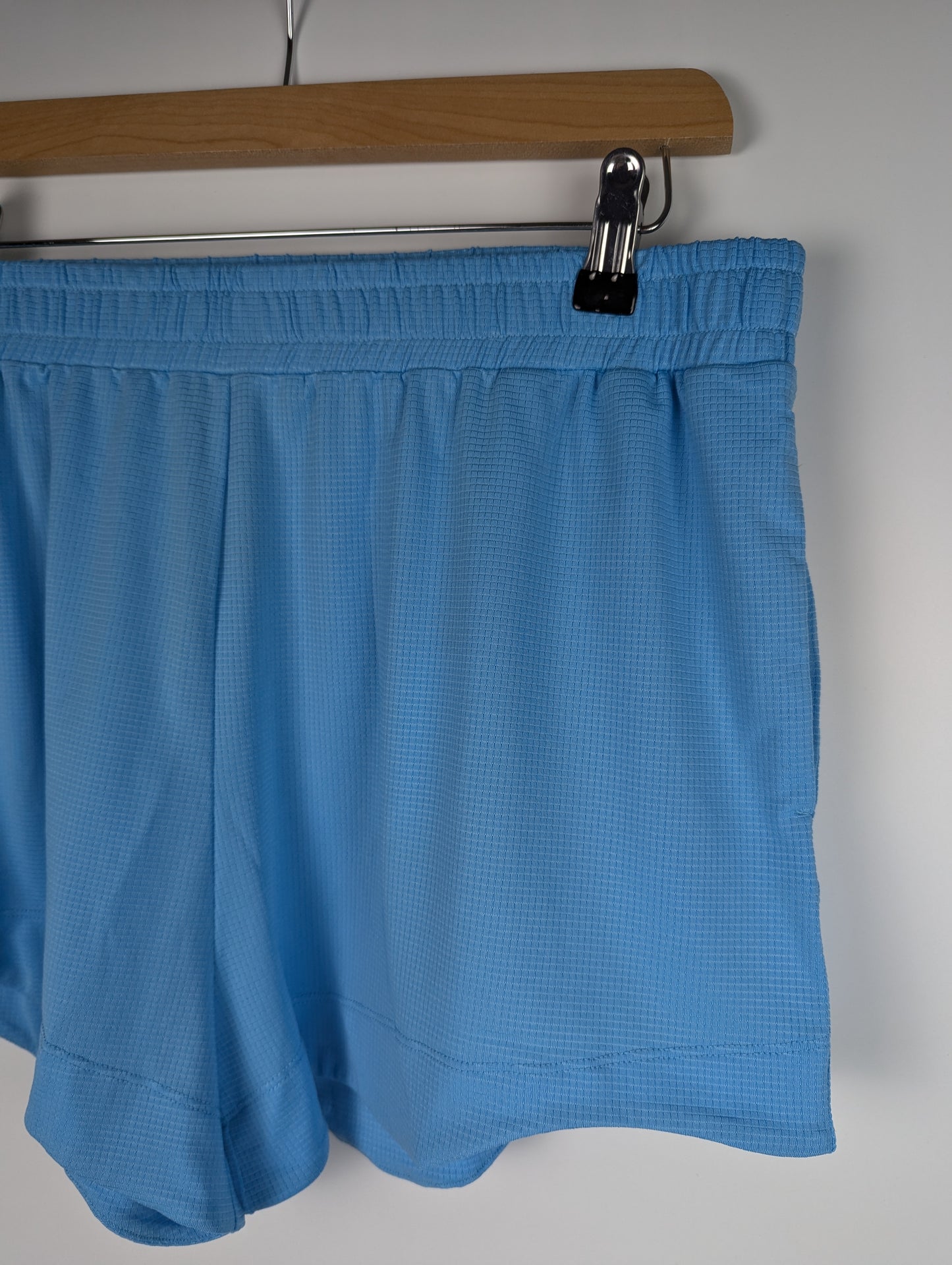 GANNI Womens Active Mesh Shorts - Ethereal Blue