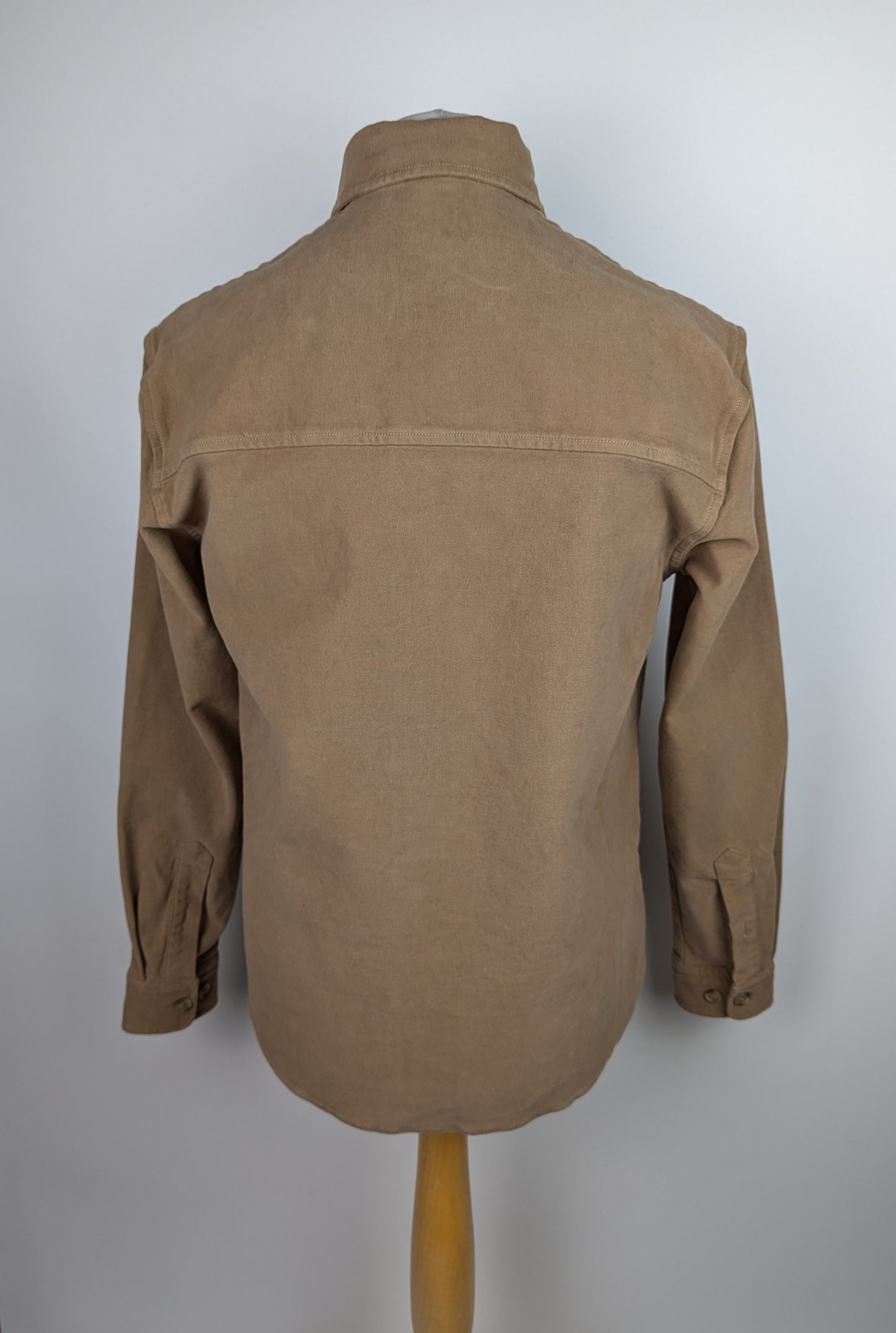 BOSS Mens Owen Casual Overshirt - Brown / Beige