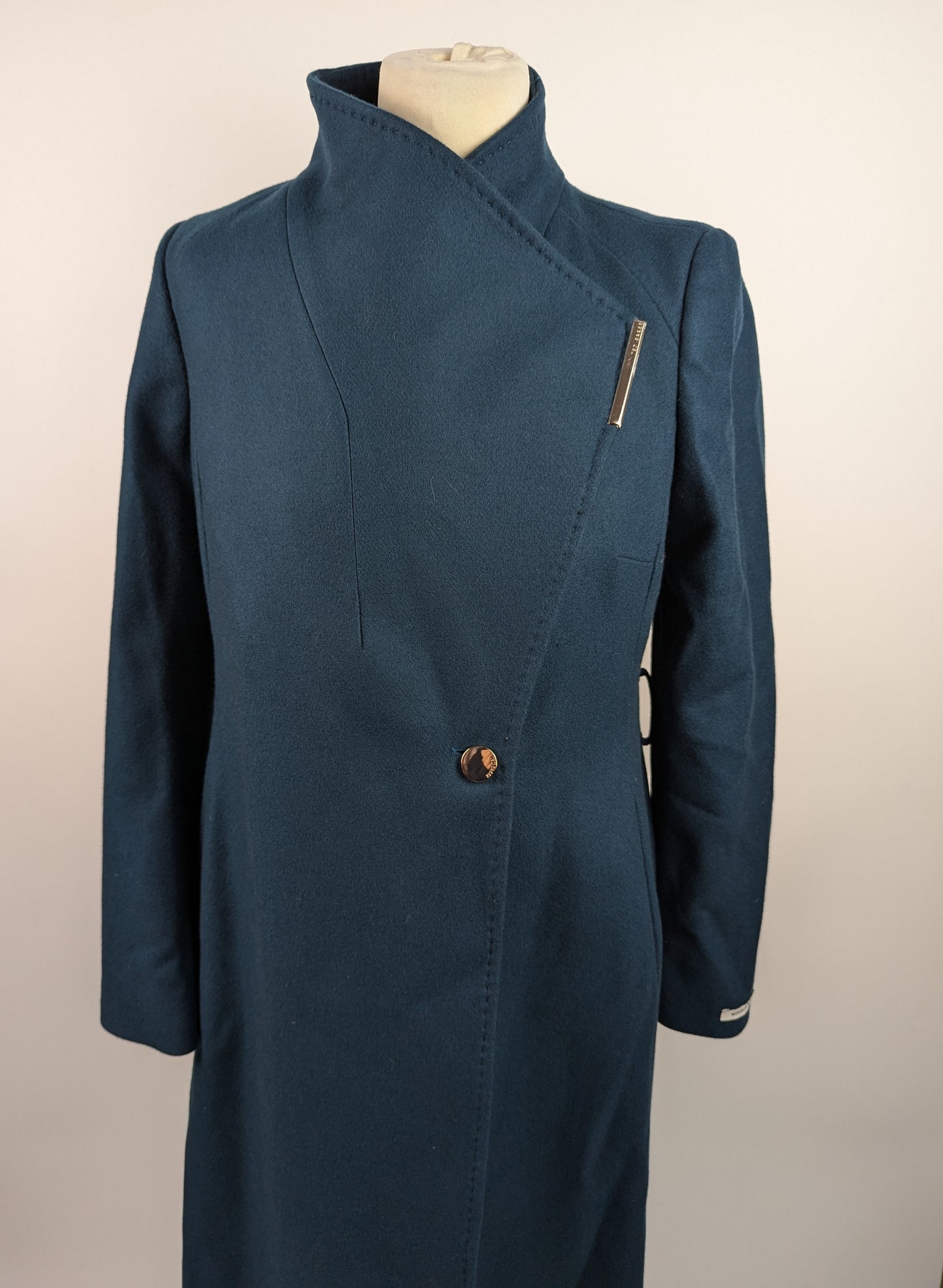 Ted Baker Womens Rose Wool Jacket -Teal Blue