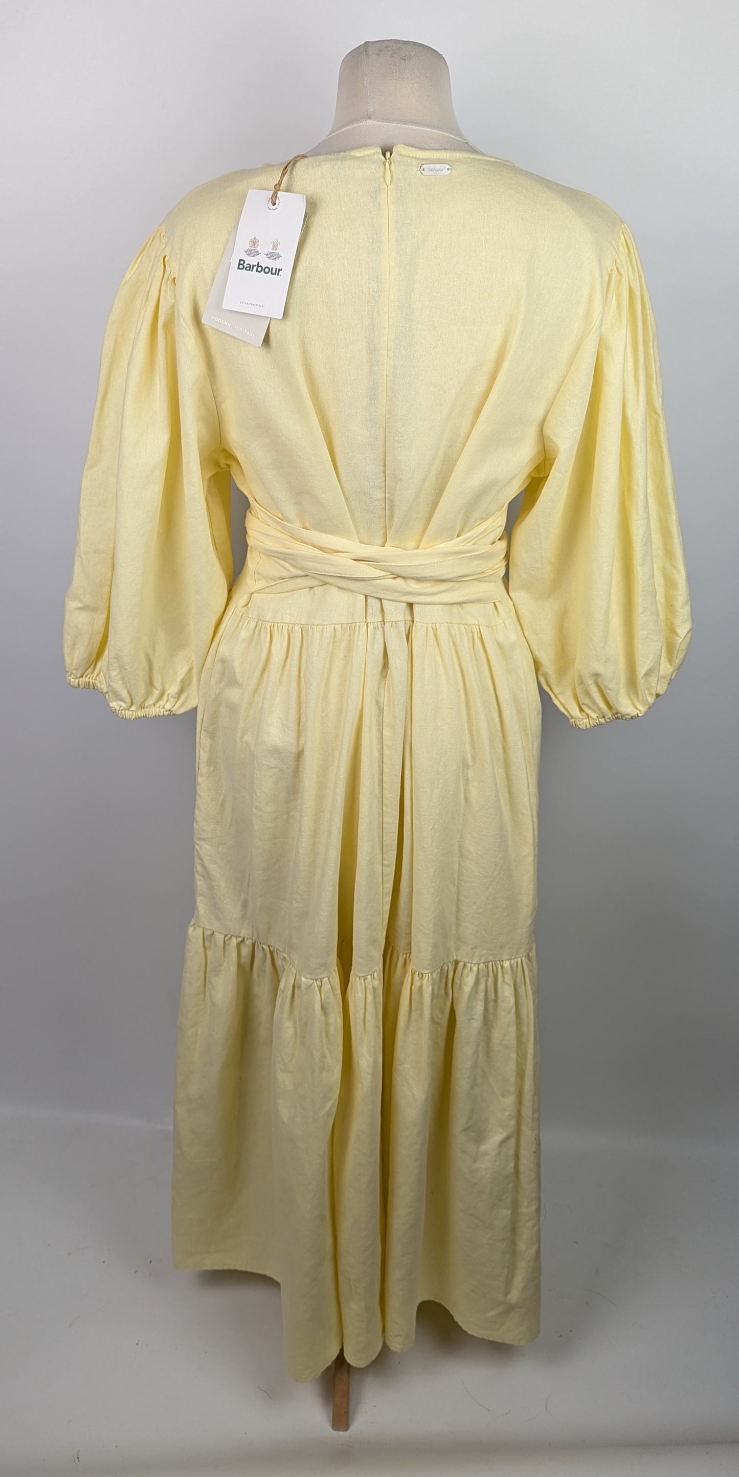 Barbour Annie Midi Dress - Lemon Yellow