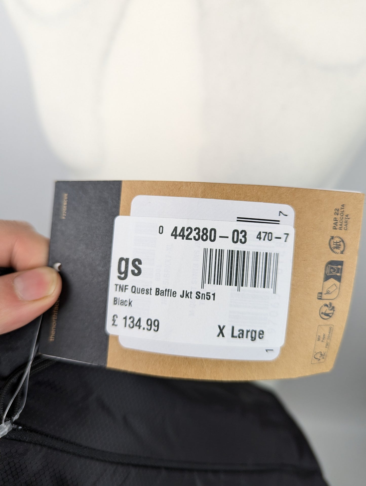 The North Face Mens Quest Baffle Synthetic Jacket - Black
