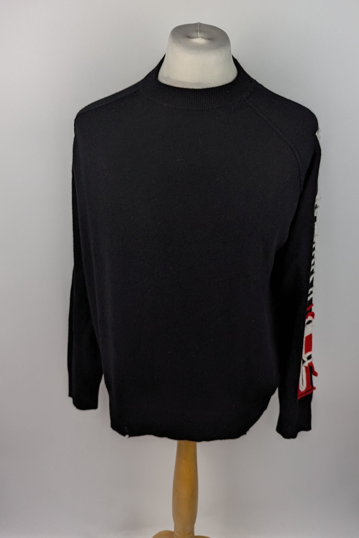 Diesel Mens K-Saria logo-intarsia jumper - Black