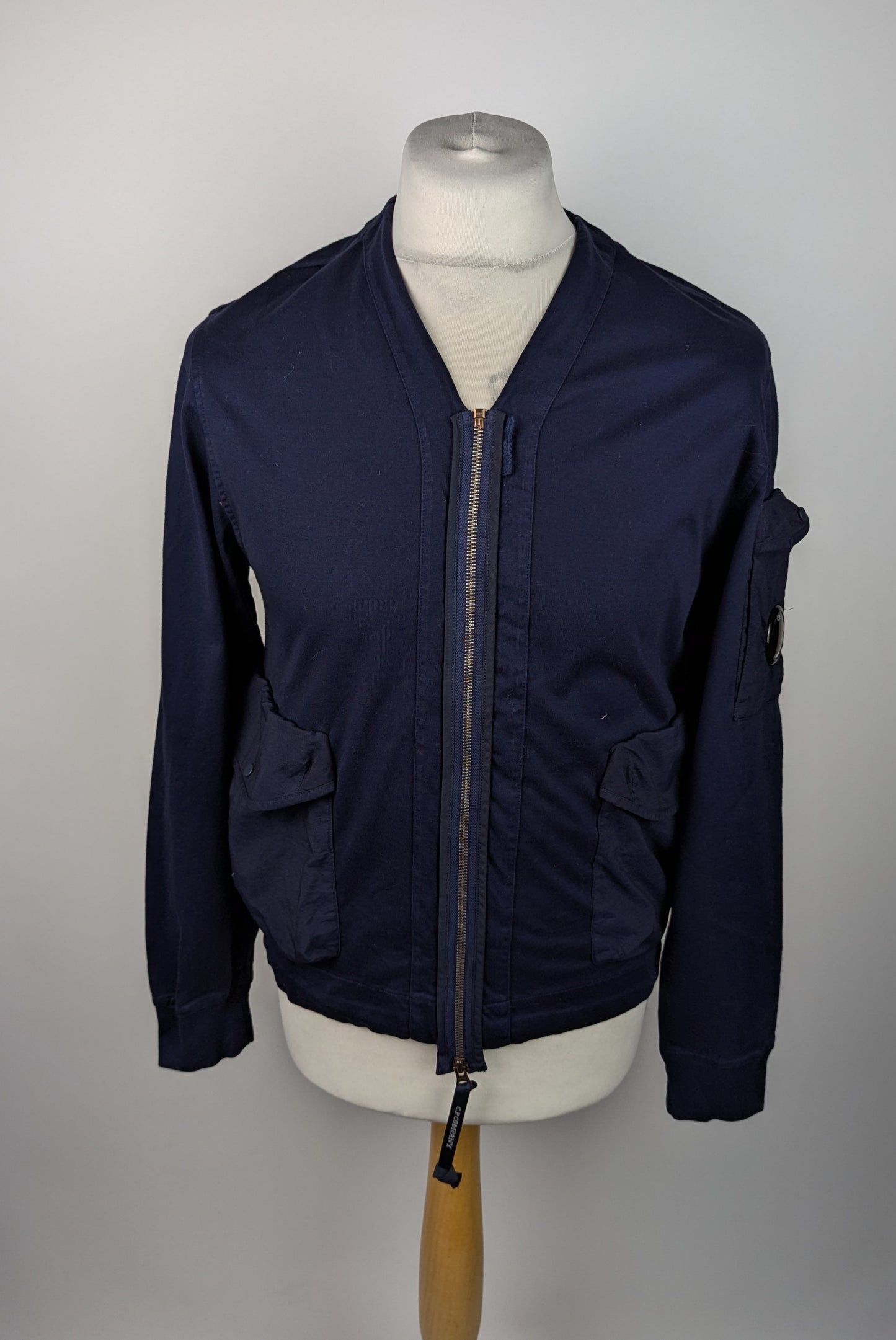 C.P. Company Sweatshirt Open Sweat Cardigan - Navy Blue