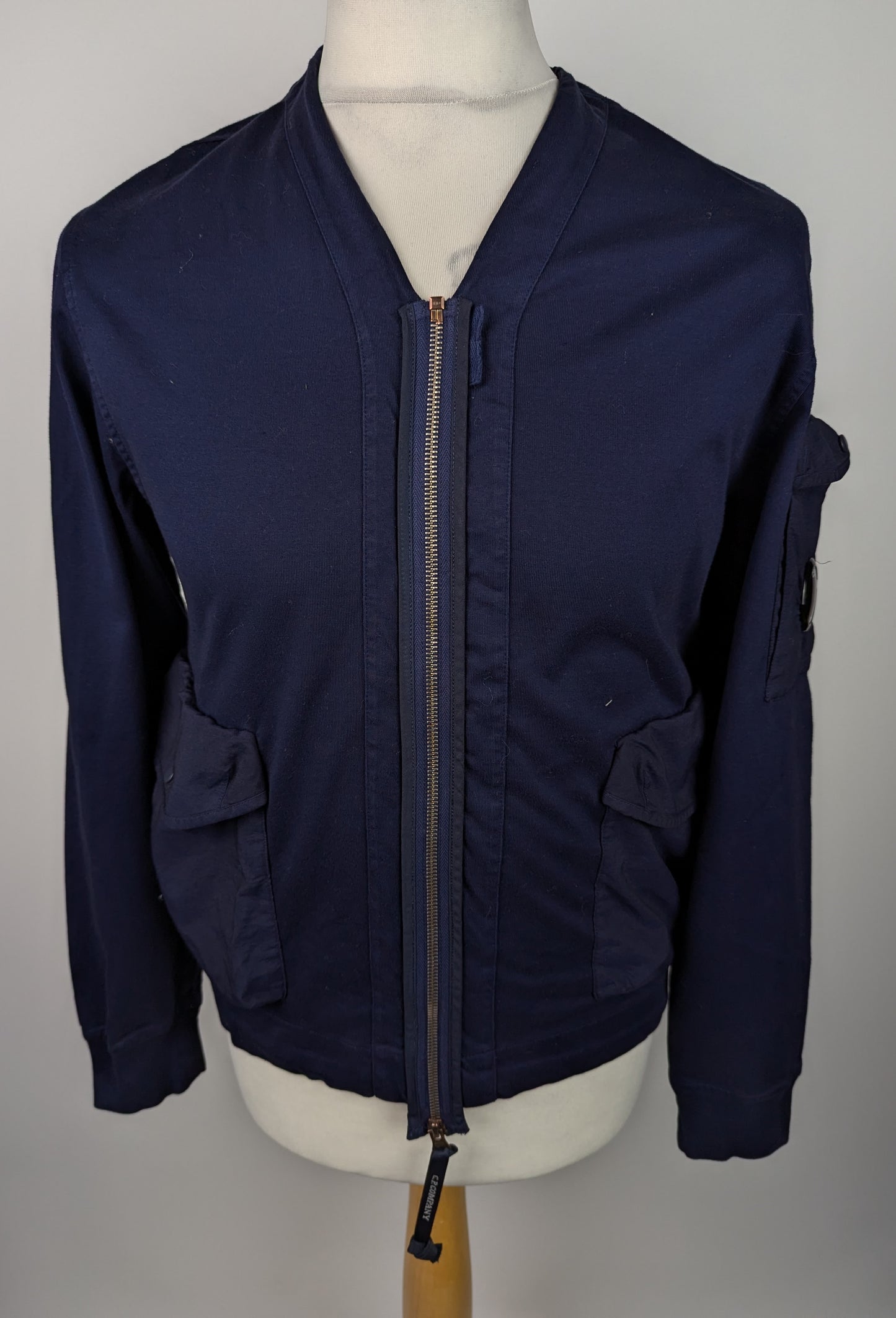 C.P. Company Sweatshirt Open Sweat Cardigan - Navy Blue